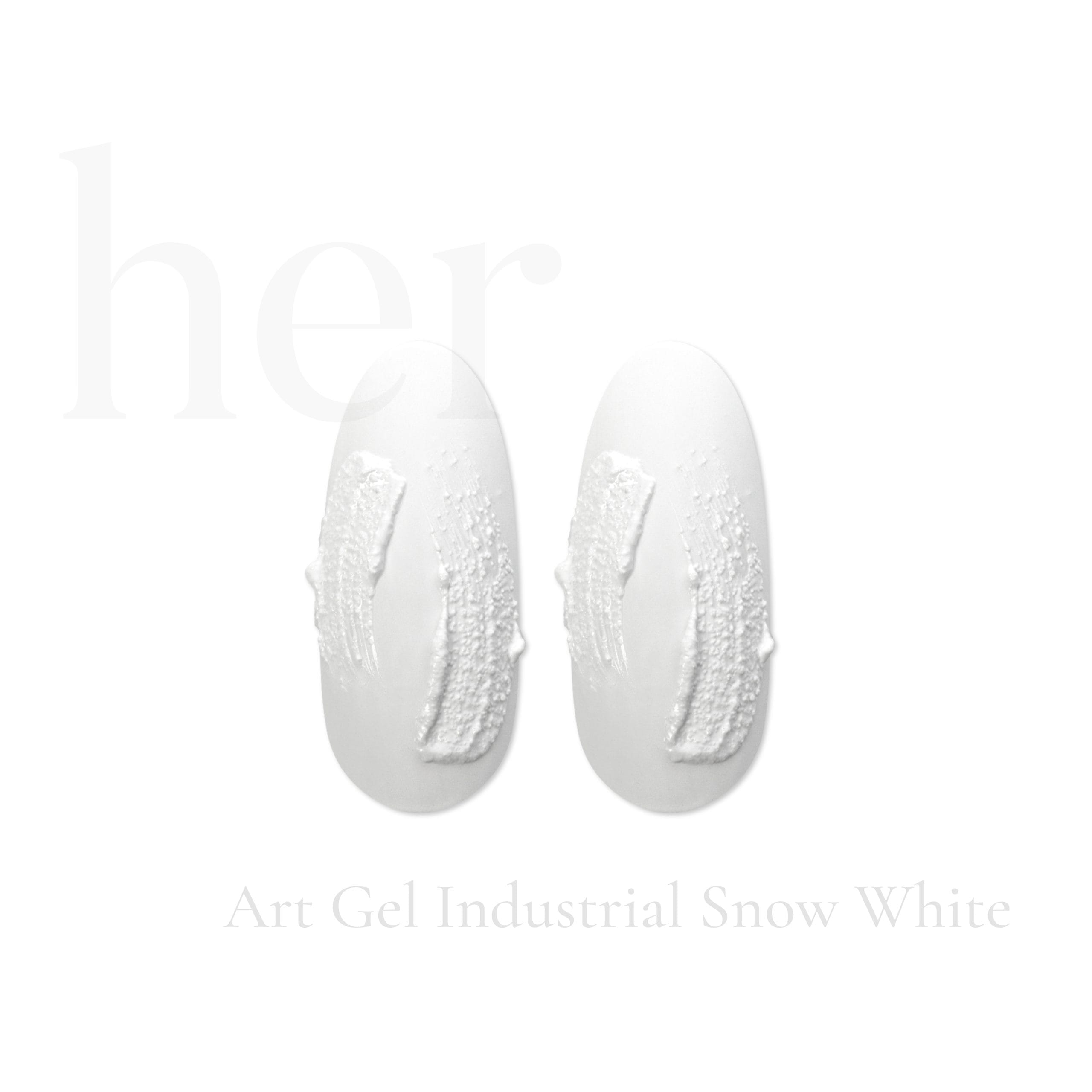 Art gel industrial - Snow white
