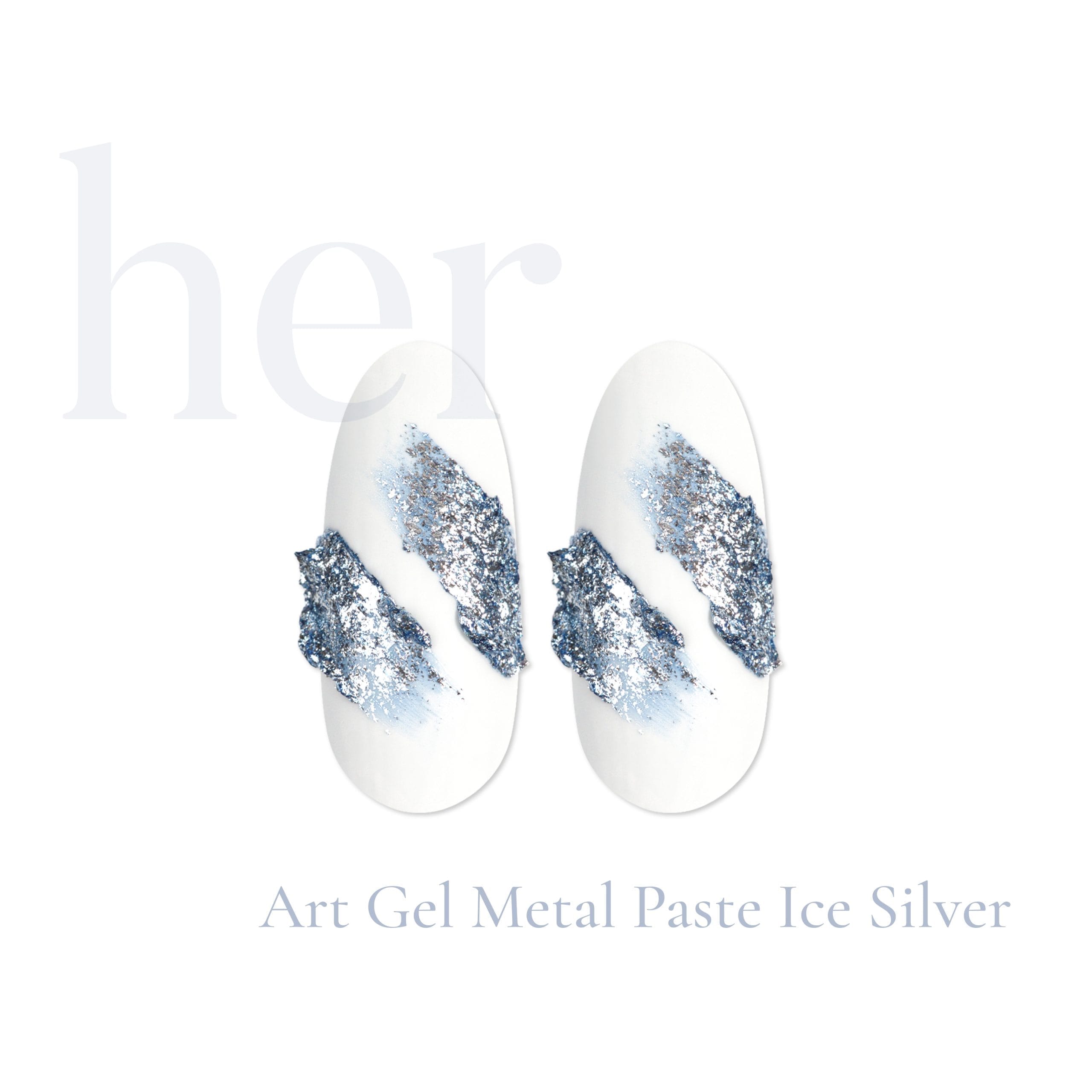Art gel metal paste - Ice silver