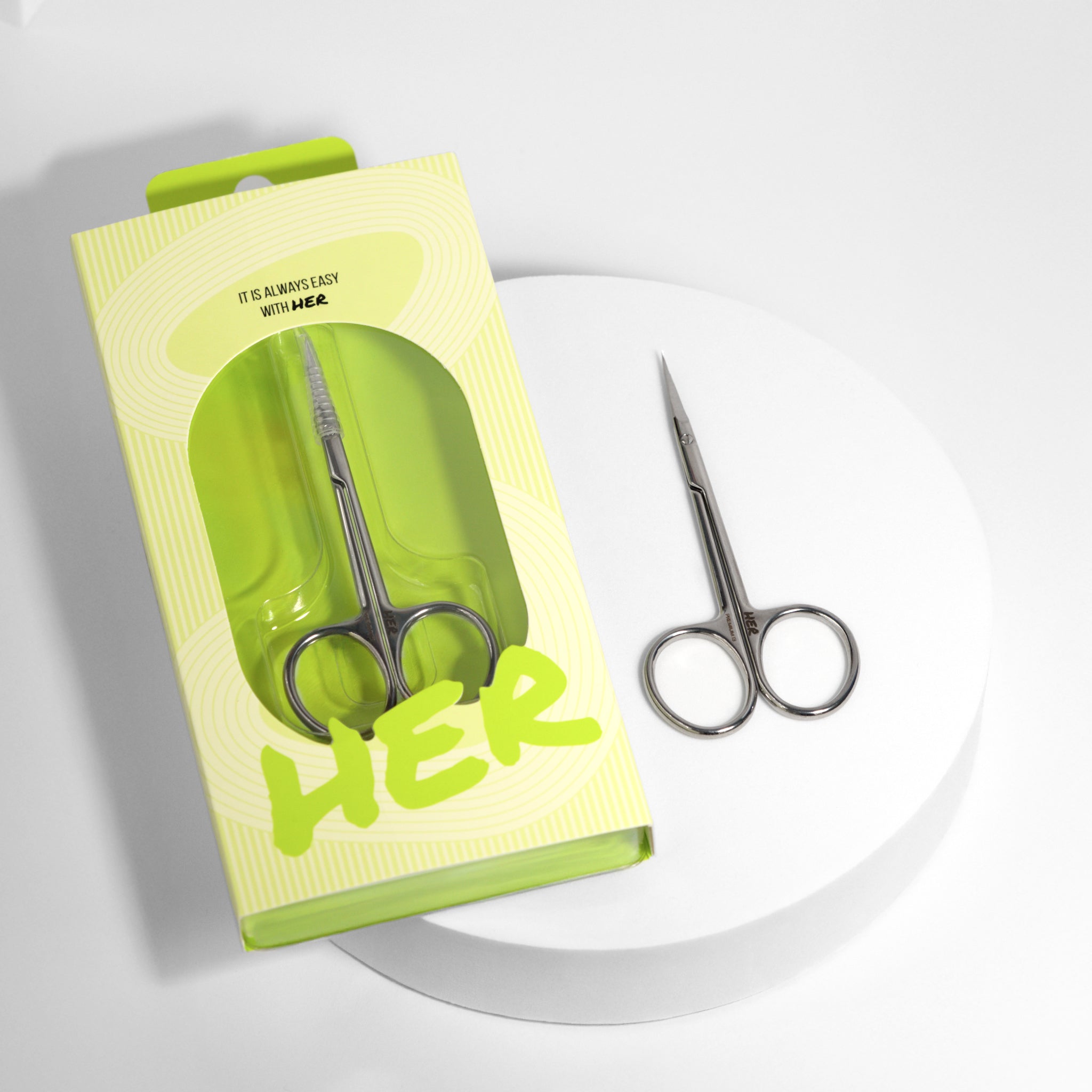 Professional Cuticle Scissors with Curved Tip - Premium 13