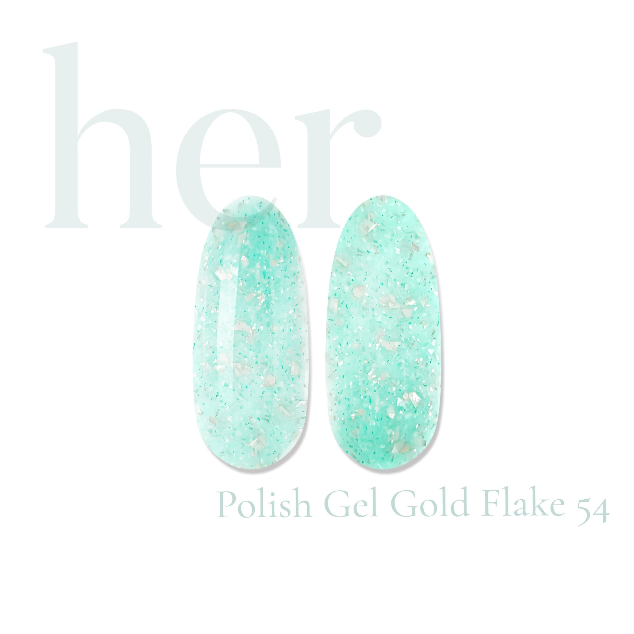 Gel Polish - GOLD FLAKE 54