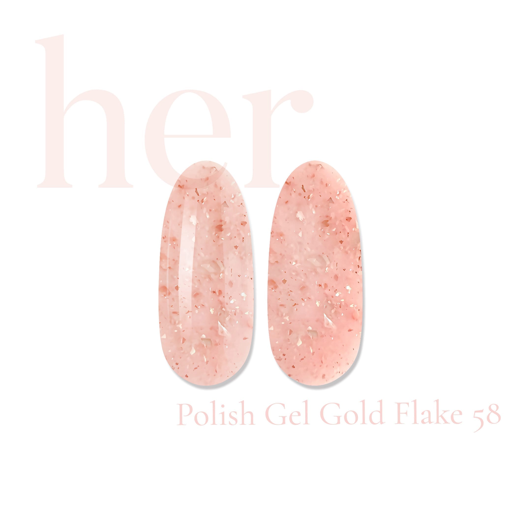Gel Polish - GOLD FLAKE 58