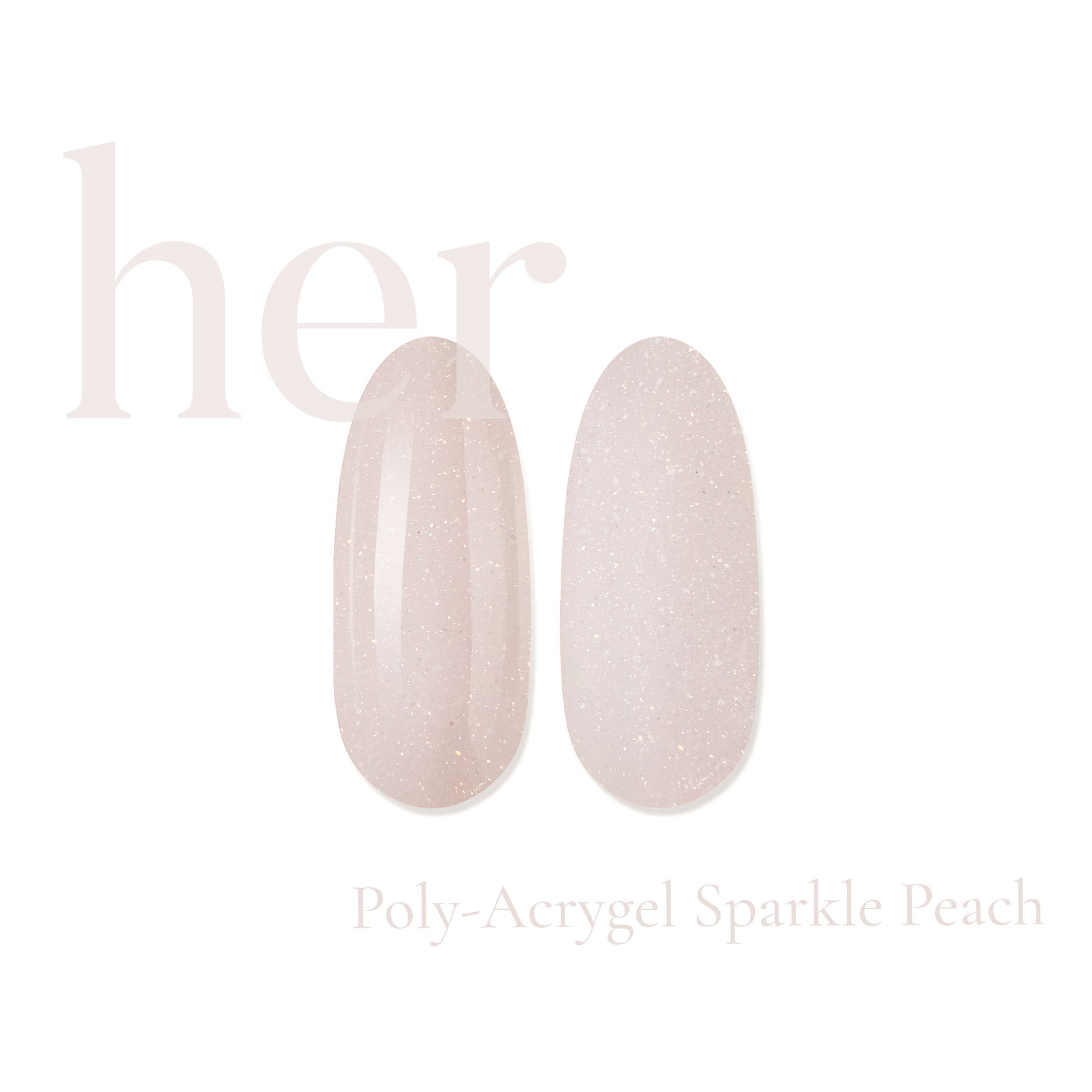 Poly-Acrygel SPARKLE PEACH