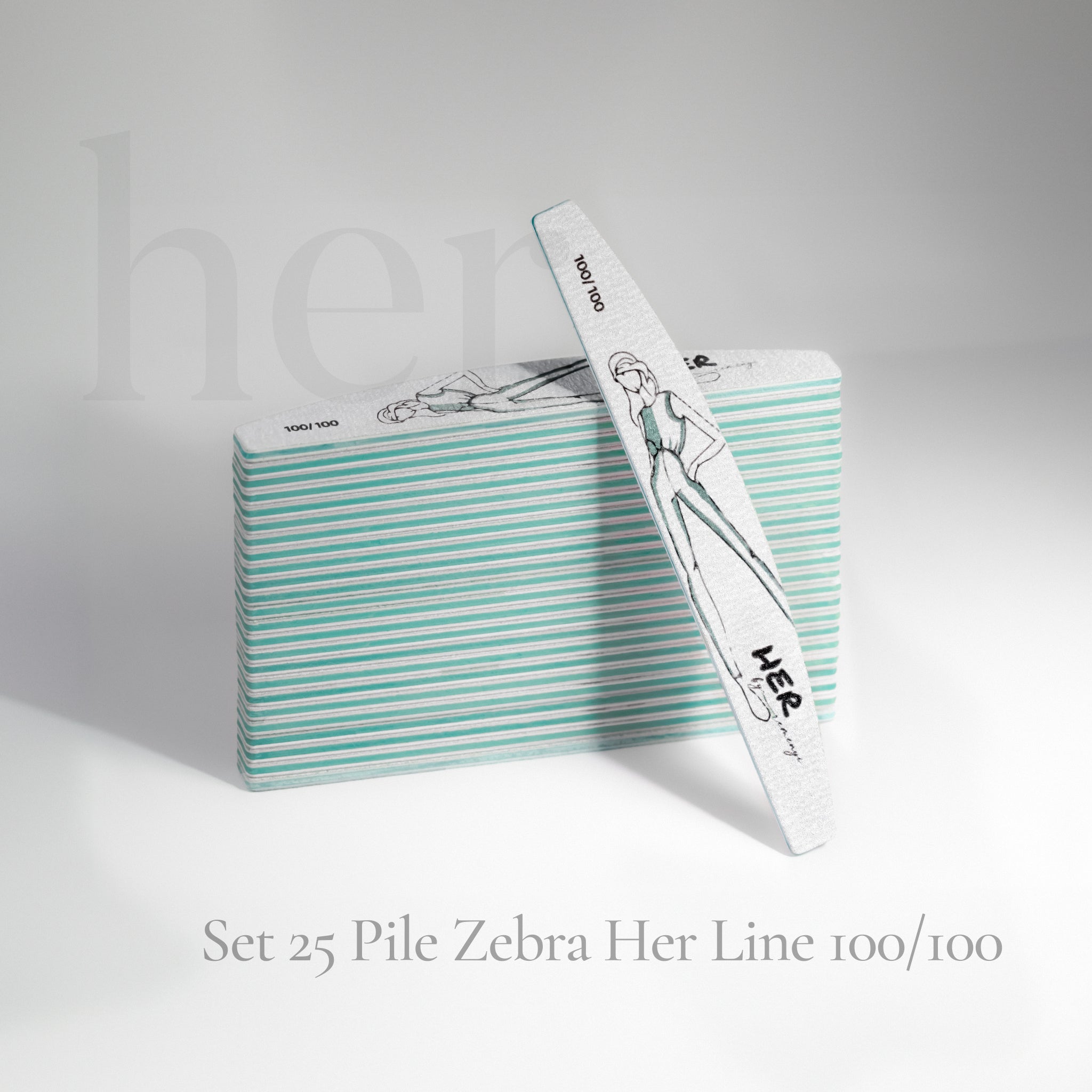 Set 25 pile zebra Her line 100/100