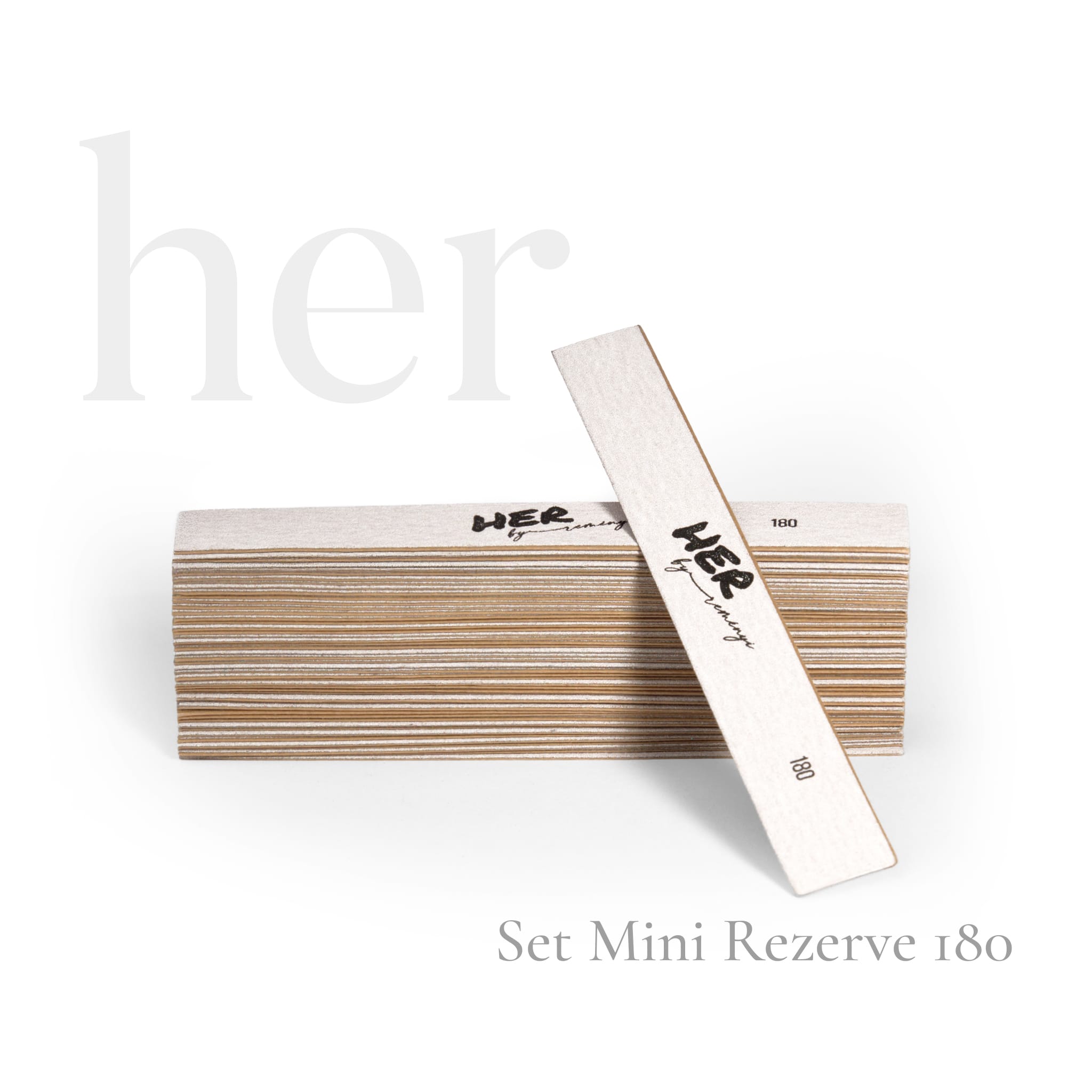 Set 50 mini rezerve pile granulatie 180