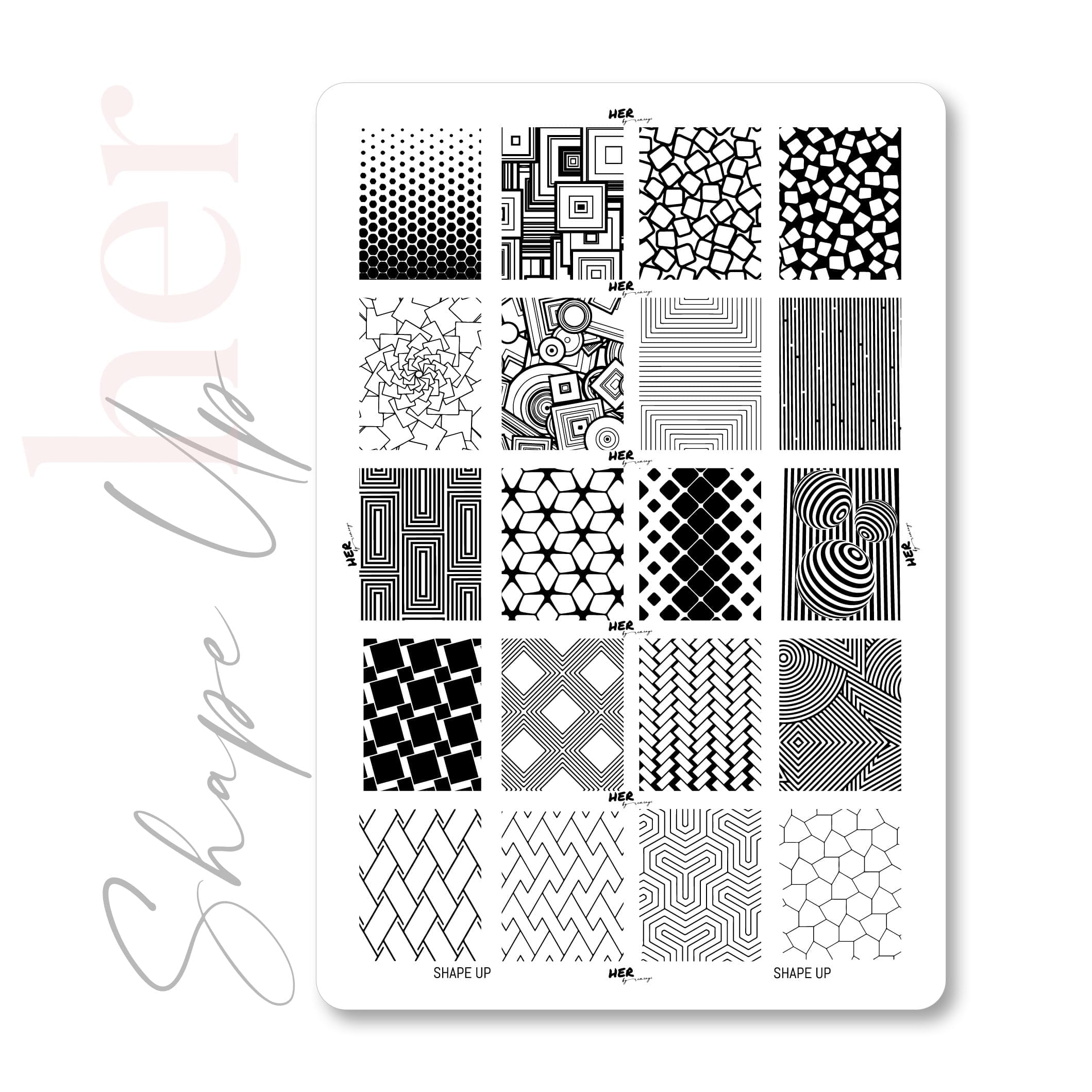 Shape Up STAMPING PLATE