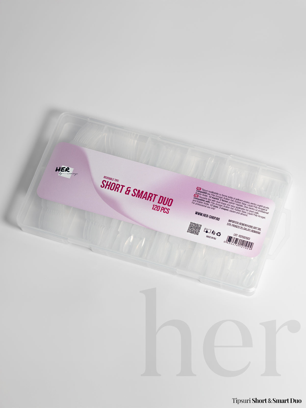 TIPSURI REUTILIZABILE "SHORT & SMART DUO" - HER