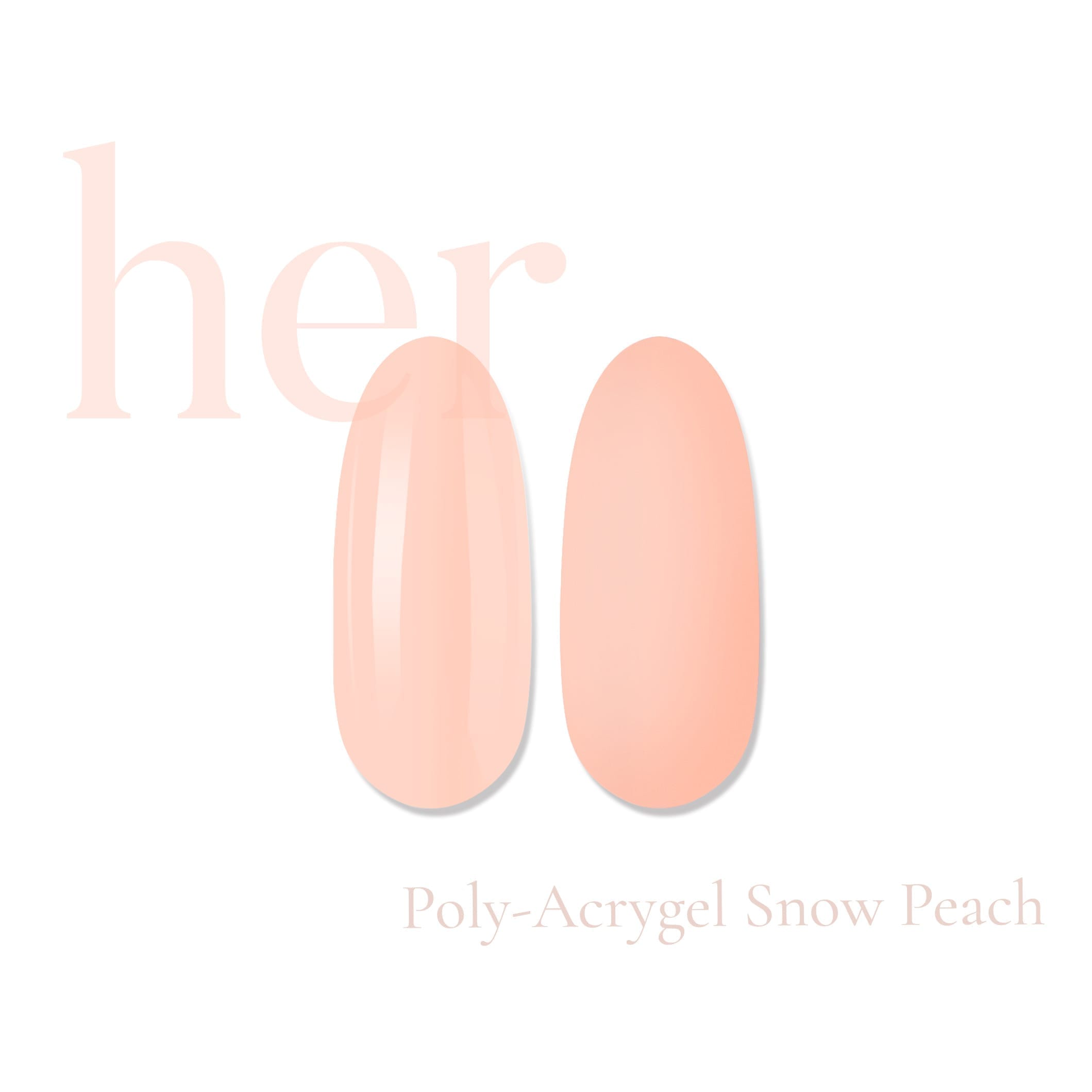 Poly-Acrygel SNOW PEACH