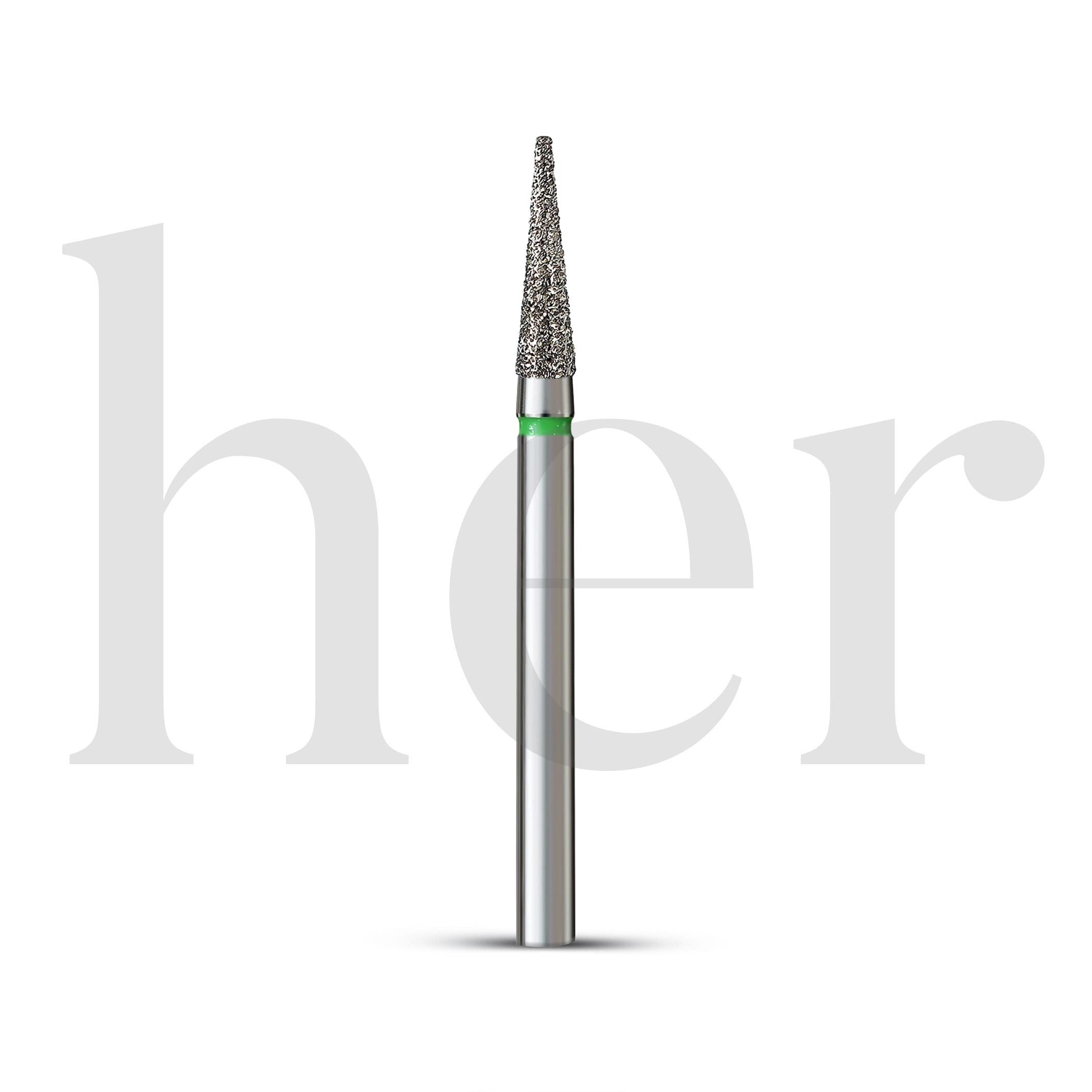 Capat de freza diamantat conic verde - 025