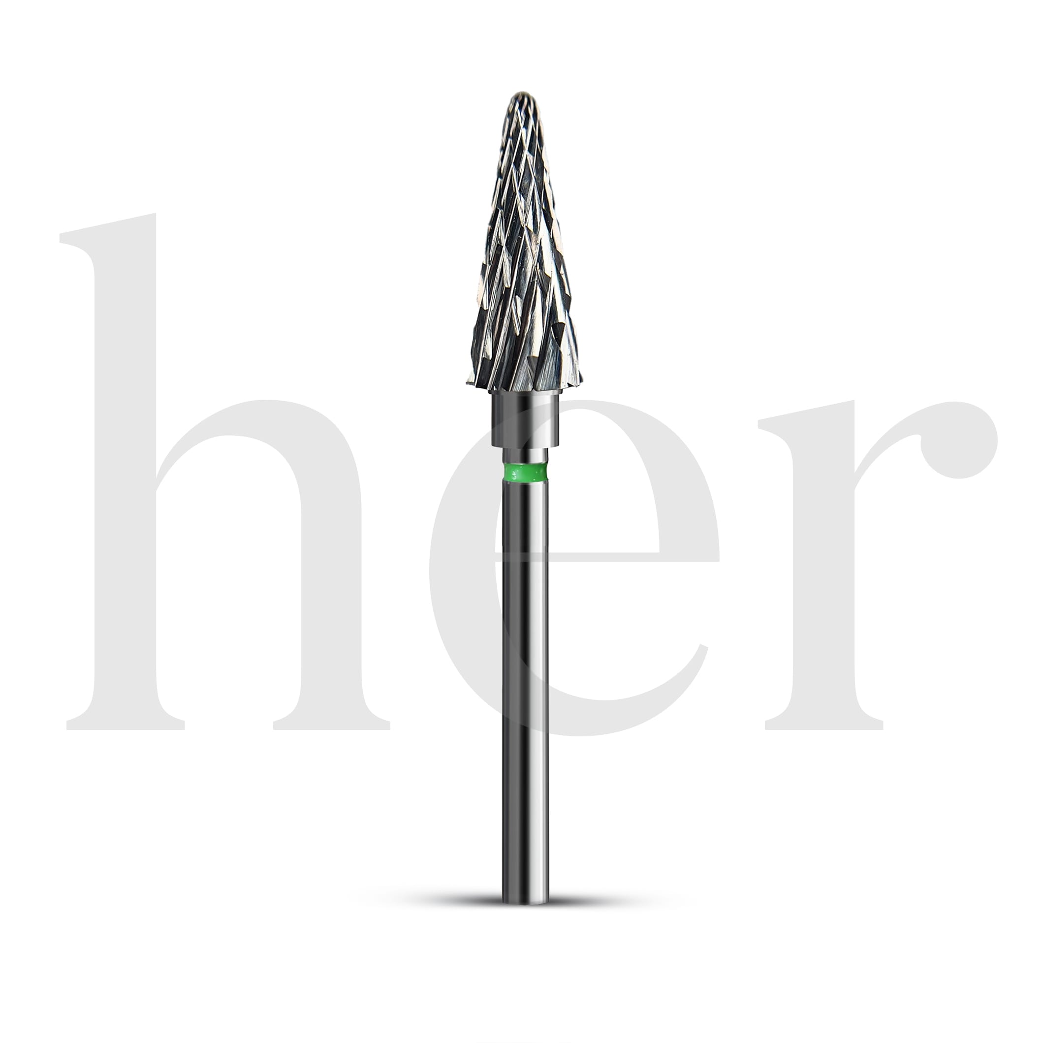 Capat de freza carbid conic verde