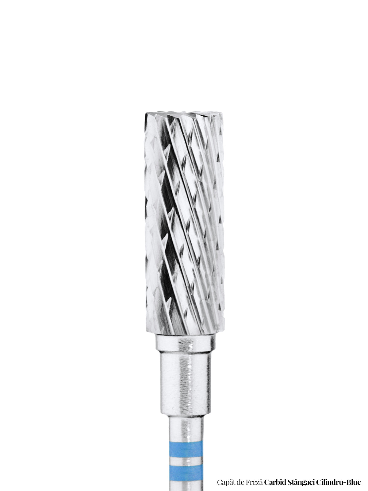 Left-Handed Carbide Drill Bit Cylinder – Blue