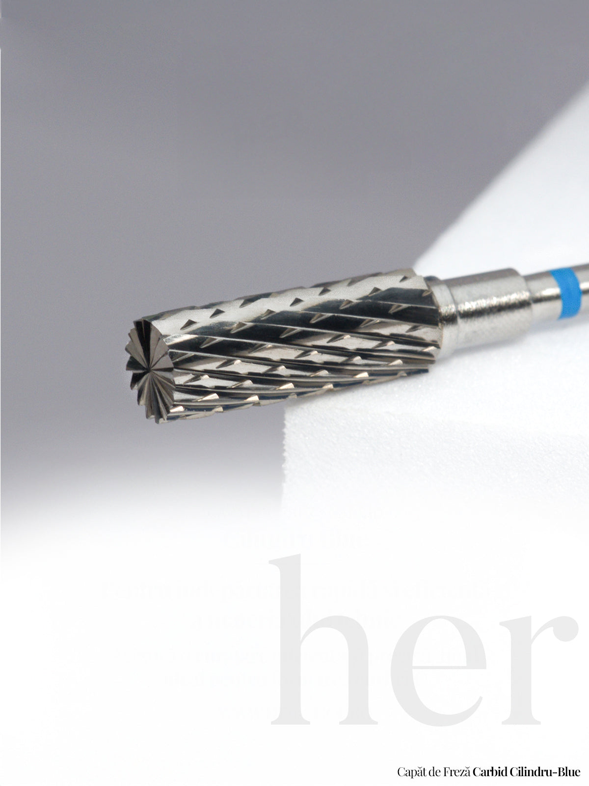 Capat de freza carbid cilindru - blue - HER