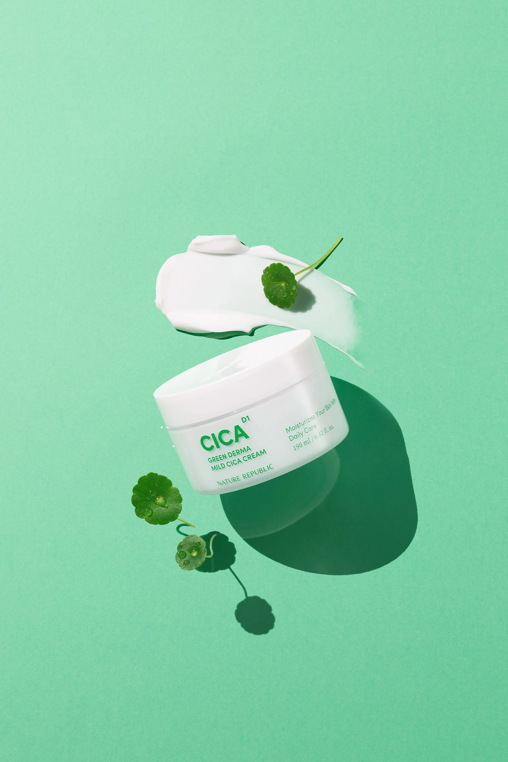 Green Derma Mild Cica Cream - Soothing face cream with Centella Asiatica