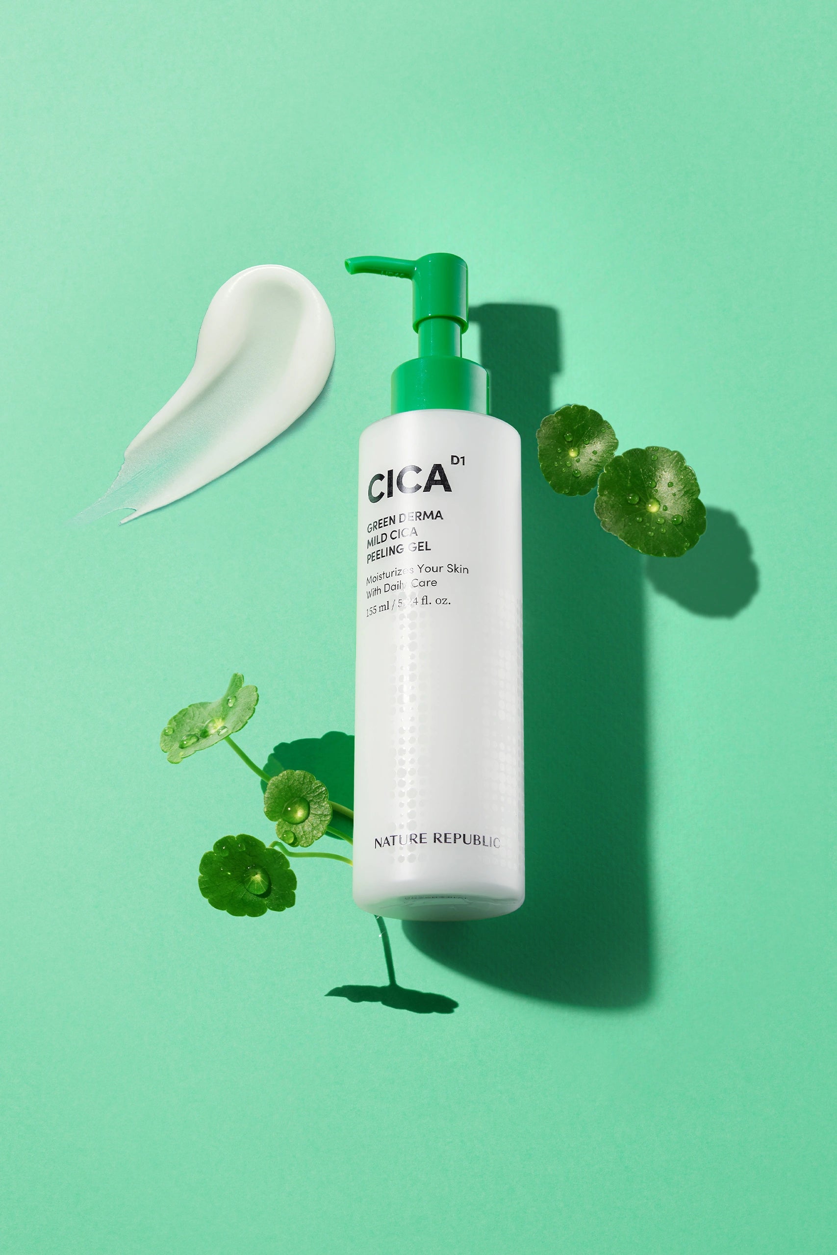 Green Derma Mild Cica Peeling Gel - Gel exfoliant delicat cu Centella Asiatica