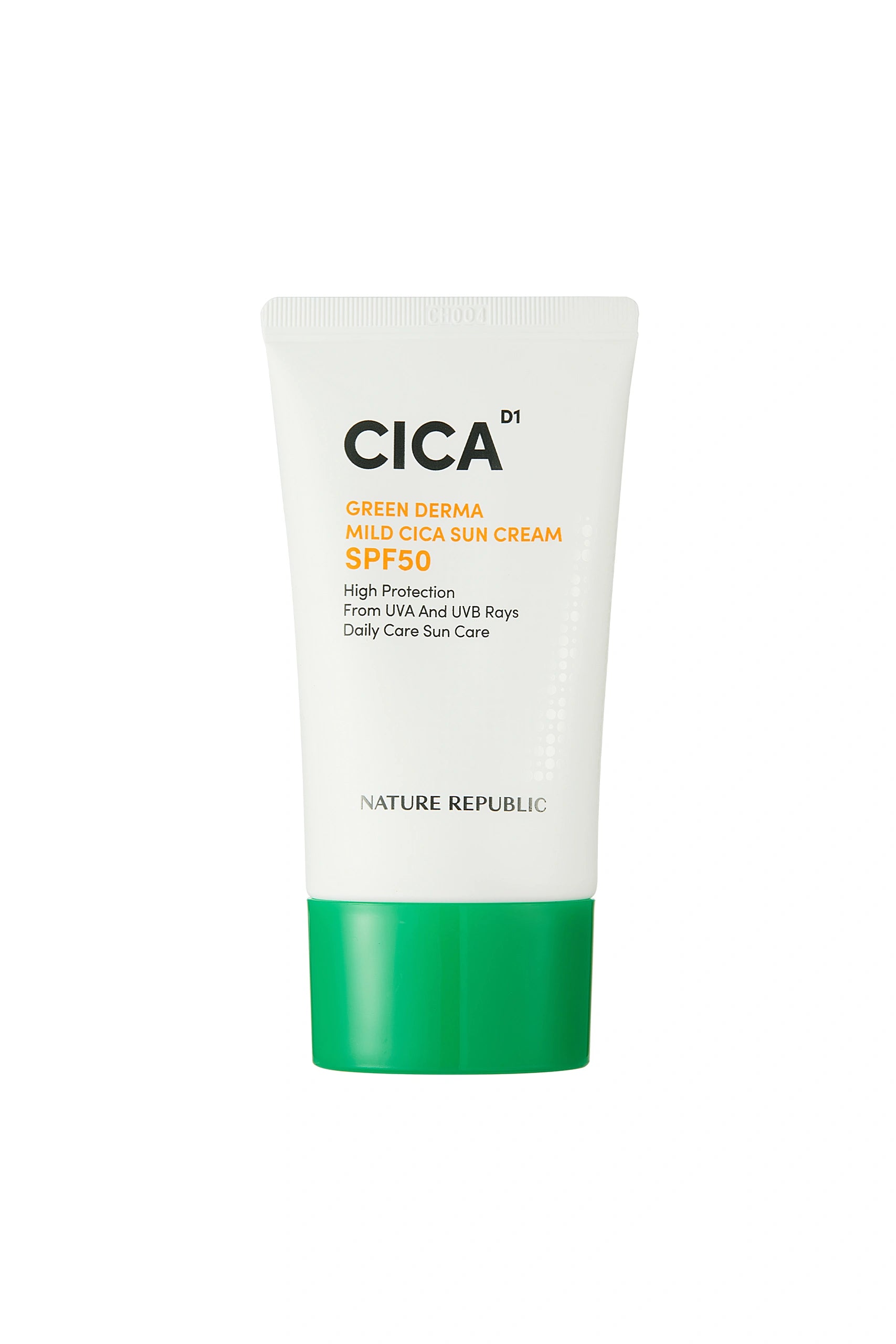Green Derma Mild Cica Sun Cream SPF50 - Sunscreen cream with Centella Asiatica