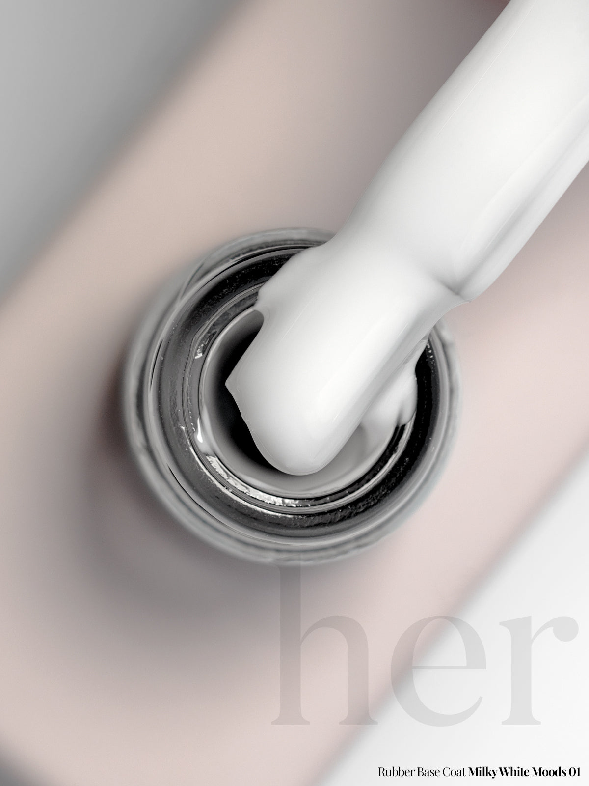 Rubber Base Coat MILKY WHITE MOODS 01