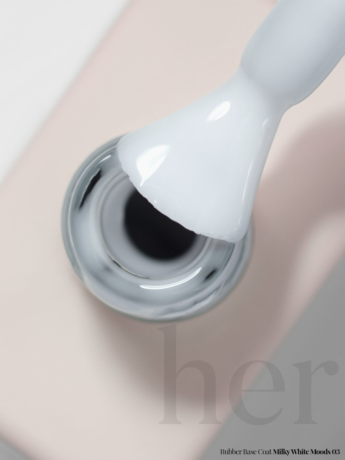 Rubber Base Coat MILKY WHITE MOODS 03