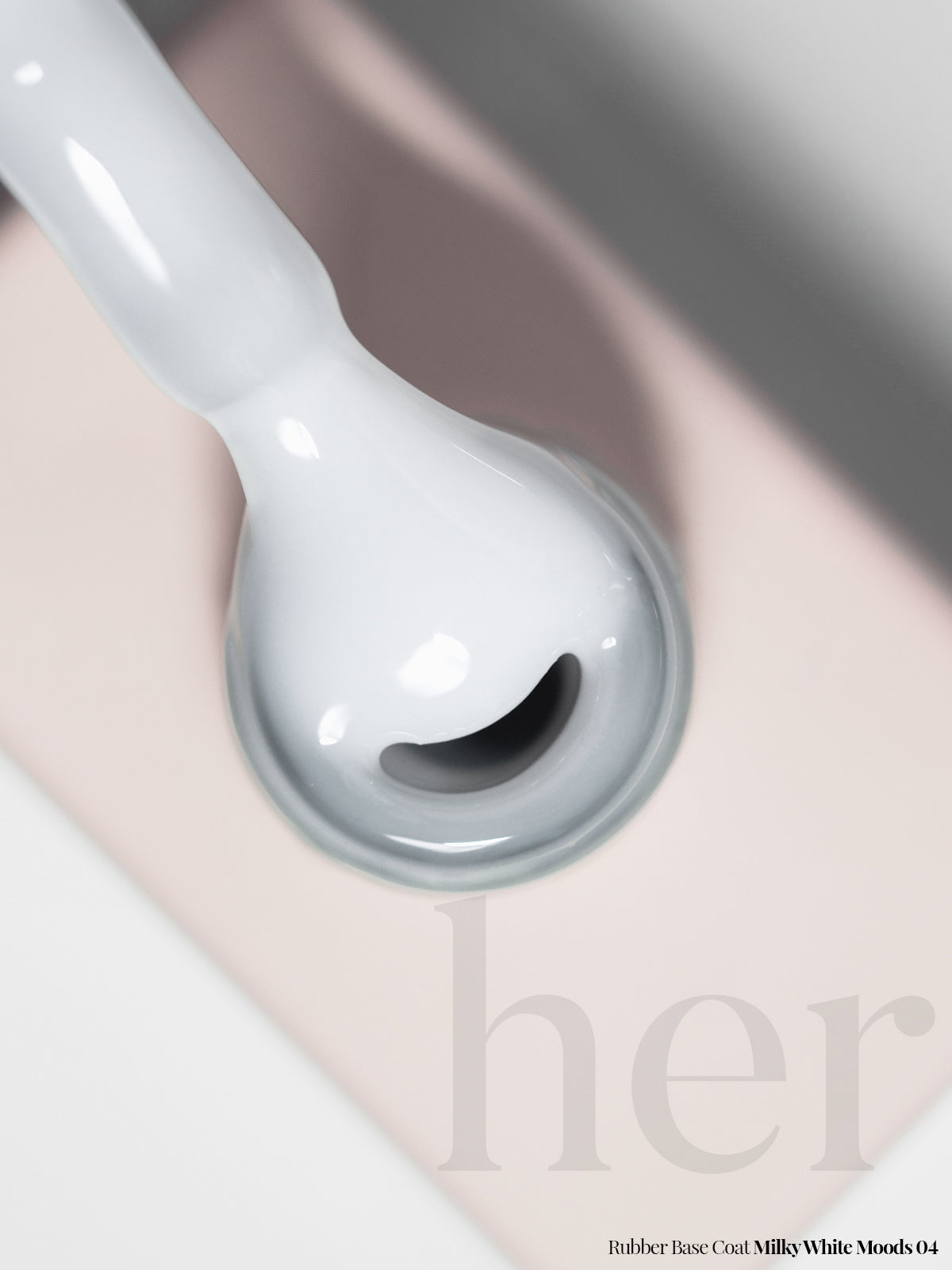 Rubber Base Coat MILKY WHITE MOODS 04