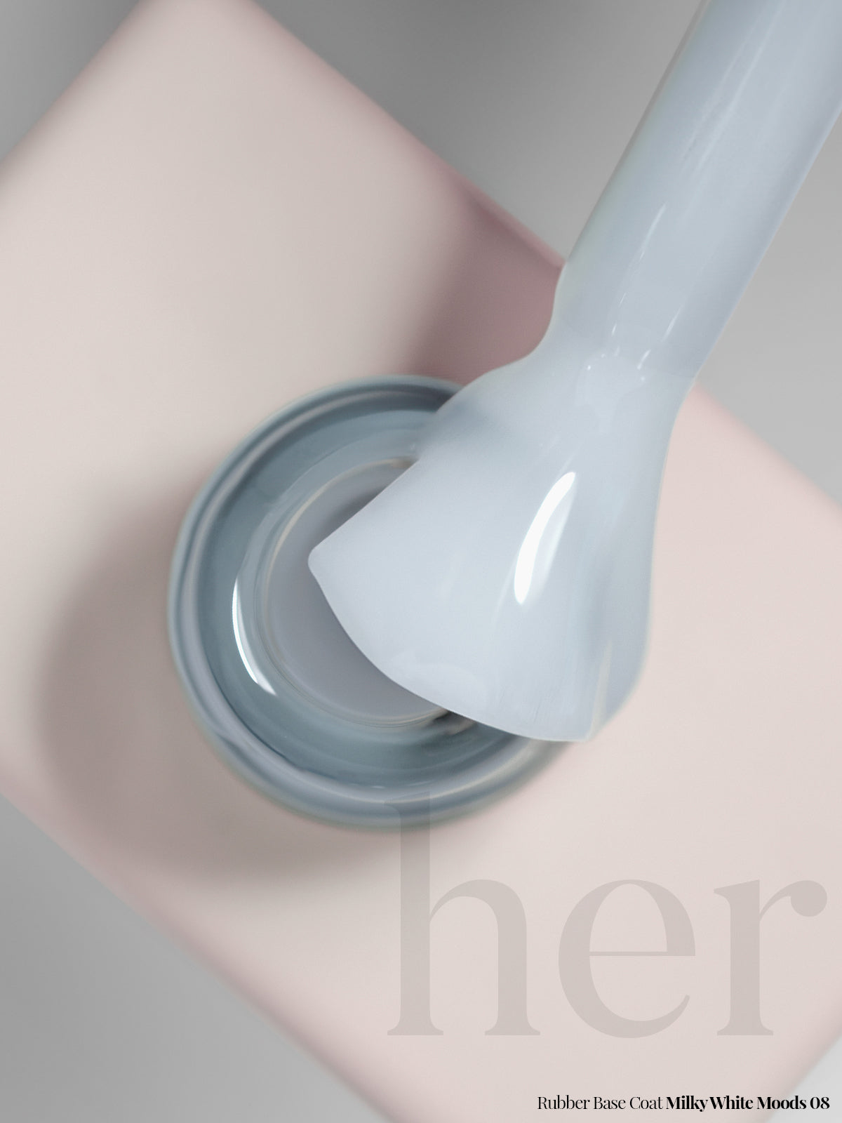 Rubber Base Coat MILKY WHITE MOODS 08