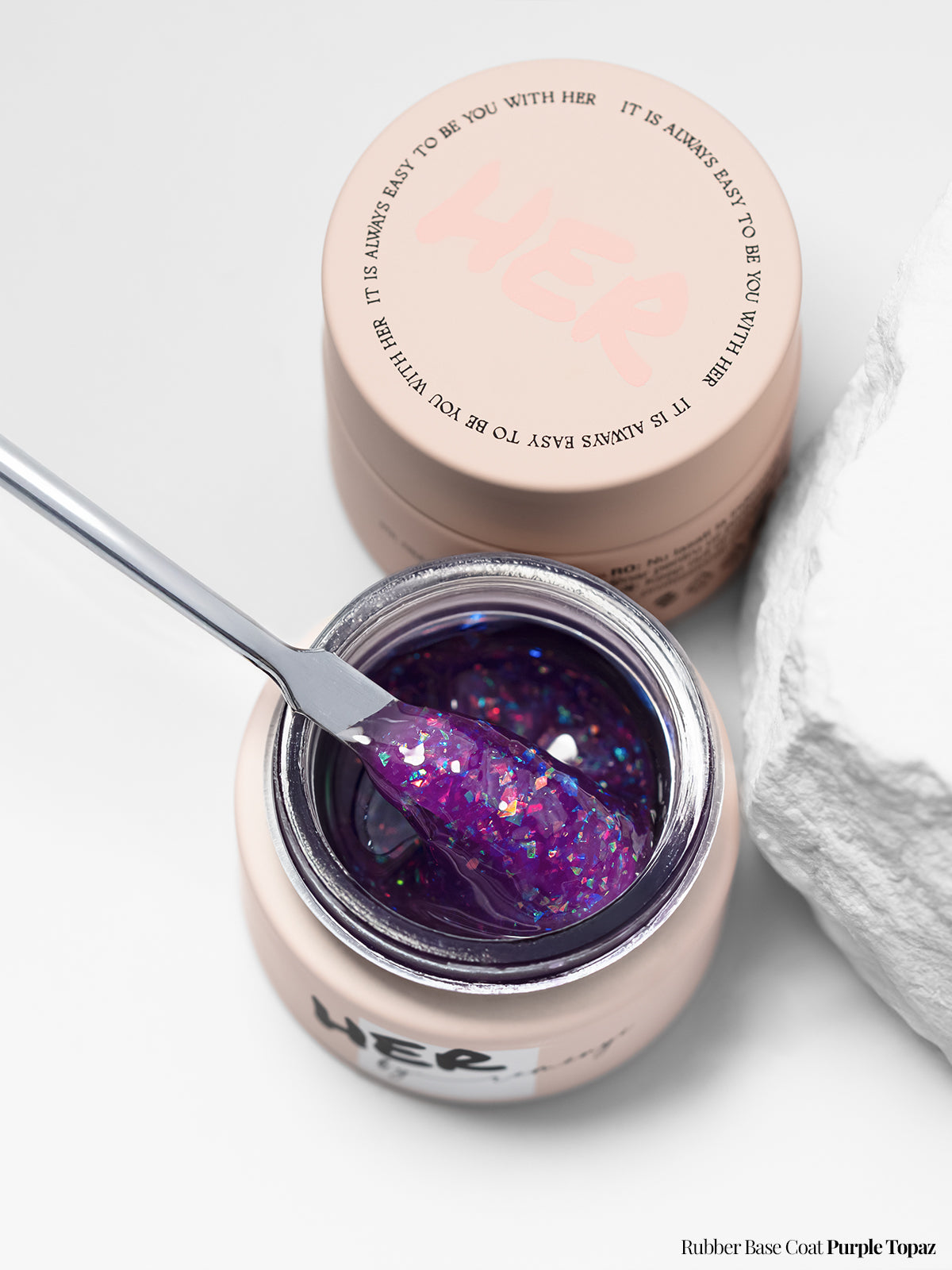 RUBBER BASE COAT PURPLE TOPAZ