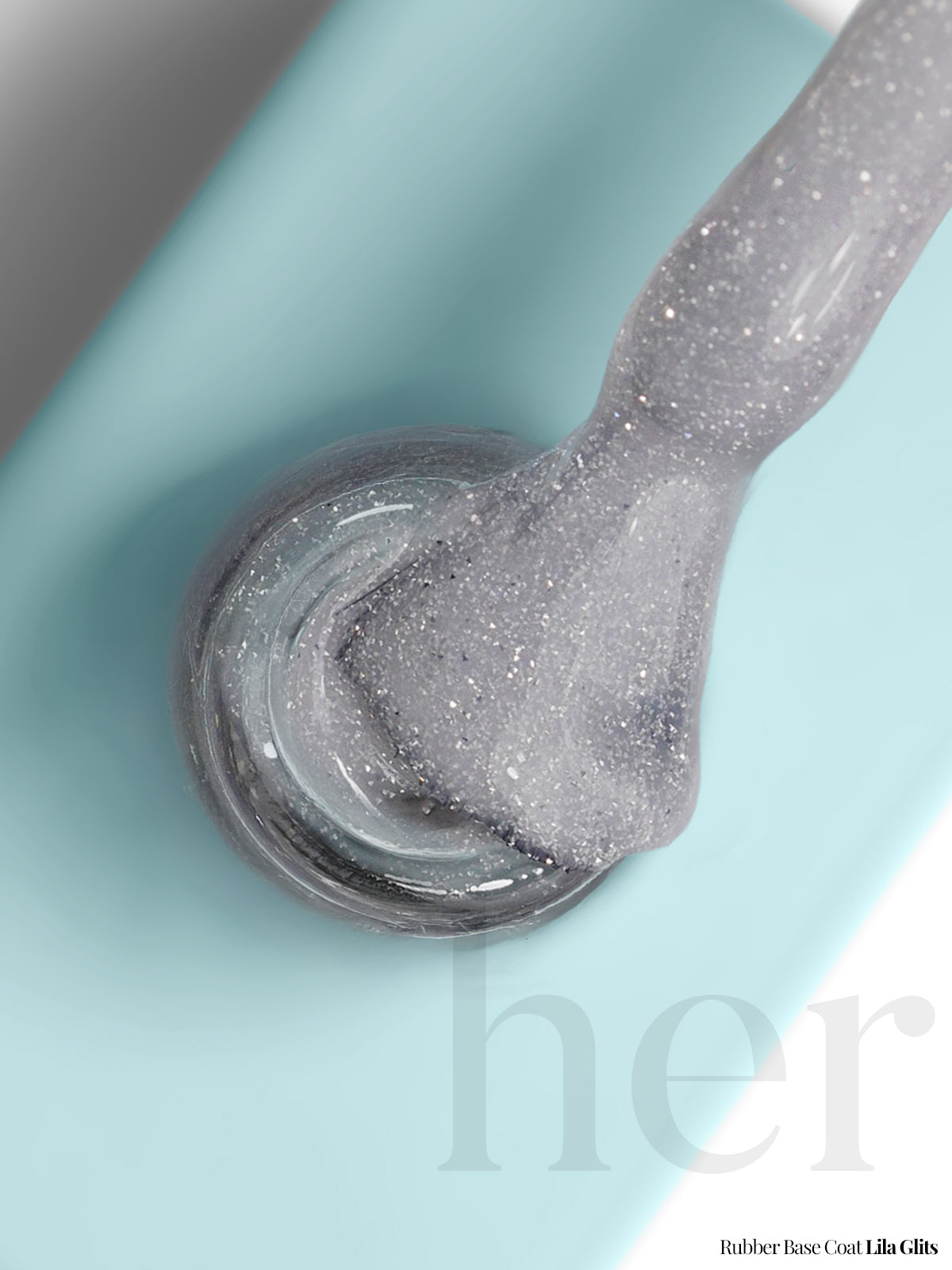 Rubber Base Coat LILA GLITS