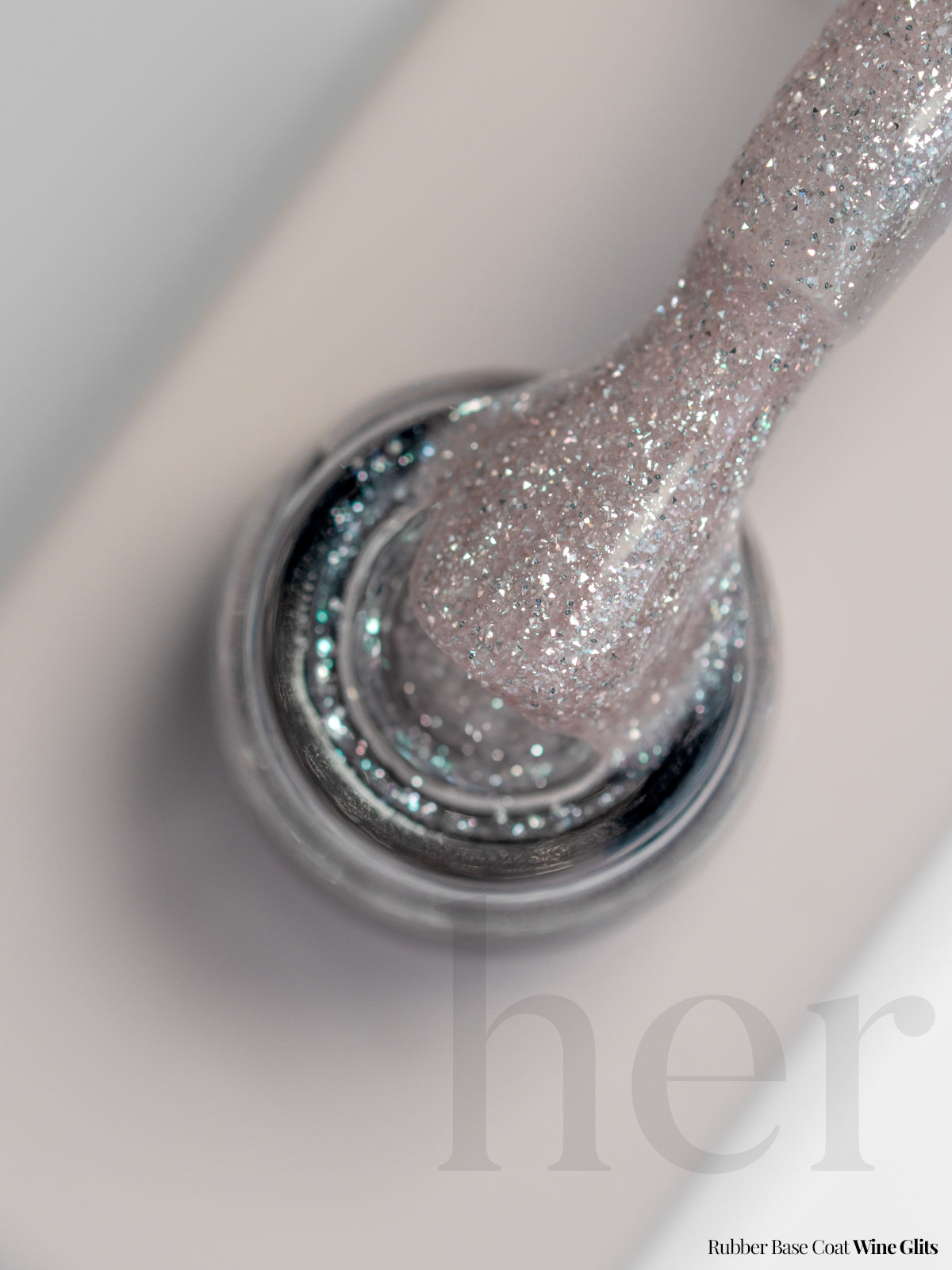 Rubber Base Coat WINE GLITS