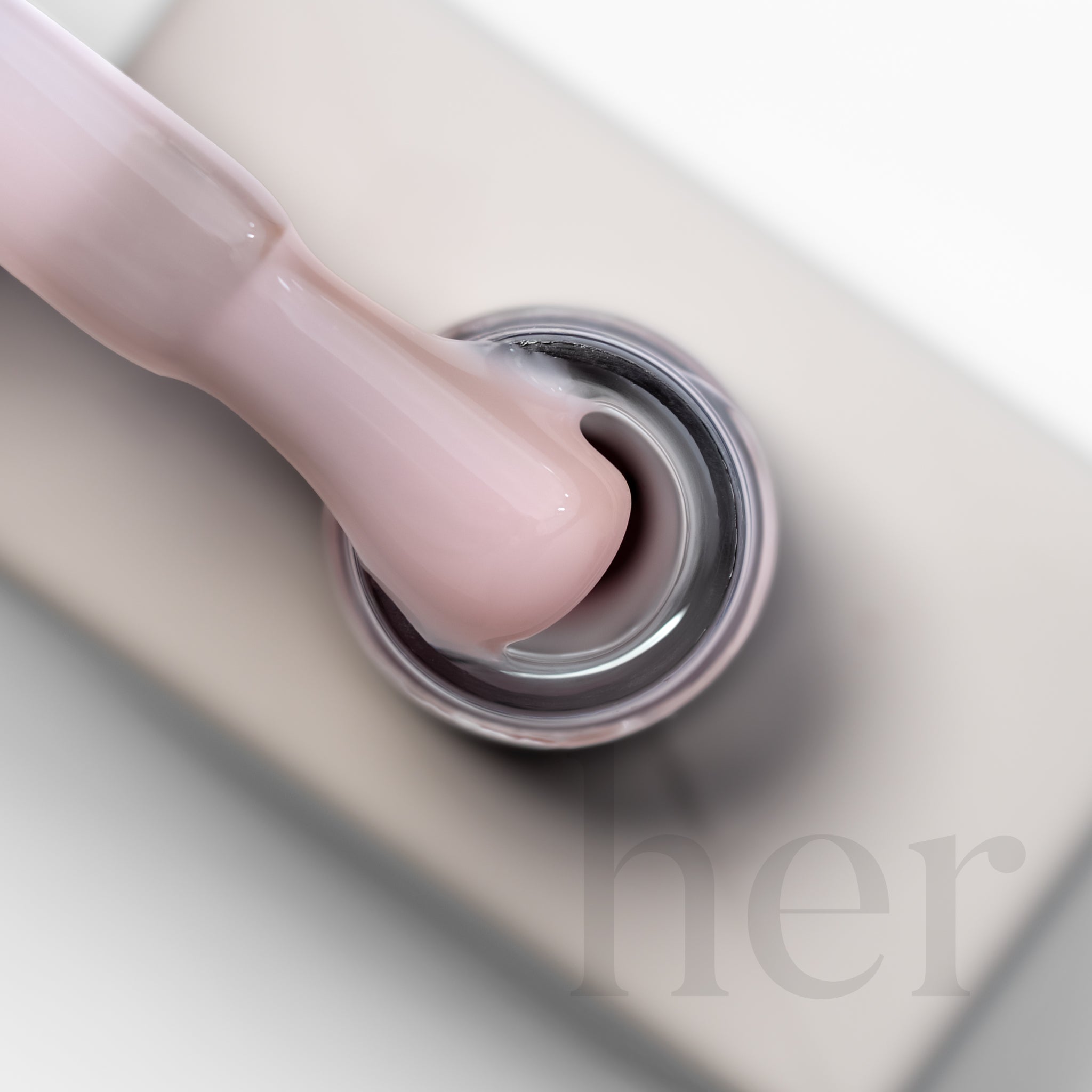 Rubber Base Coat HER - MILKY ROSE GLOW
