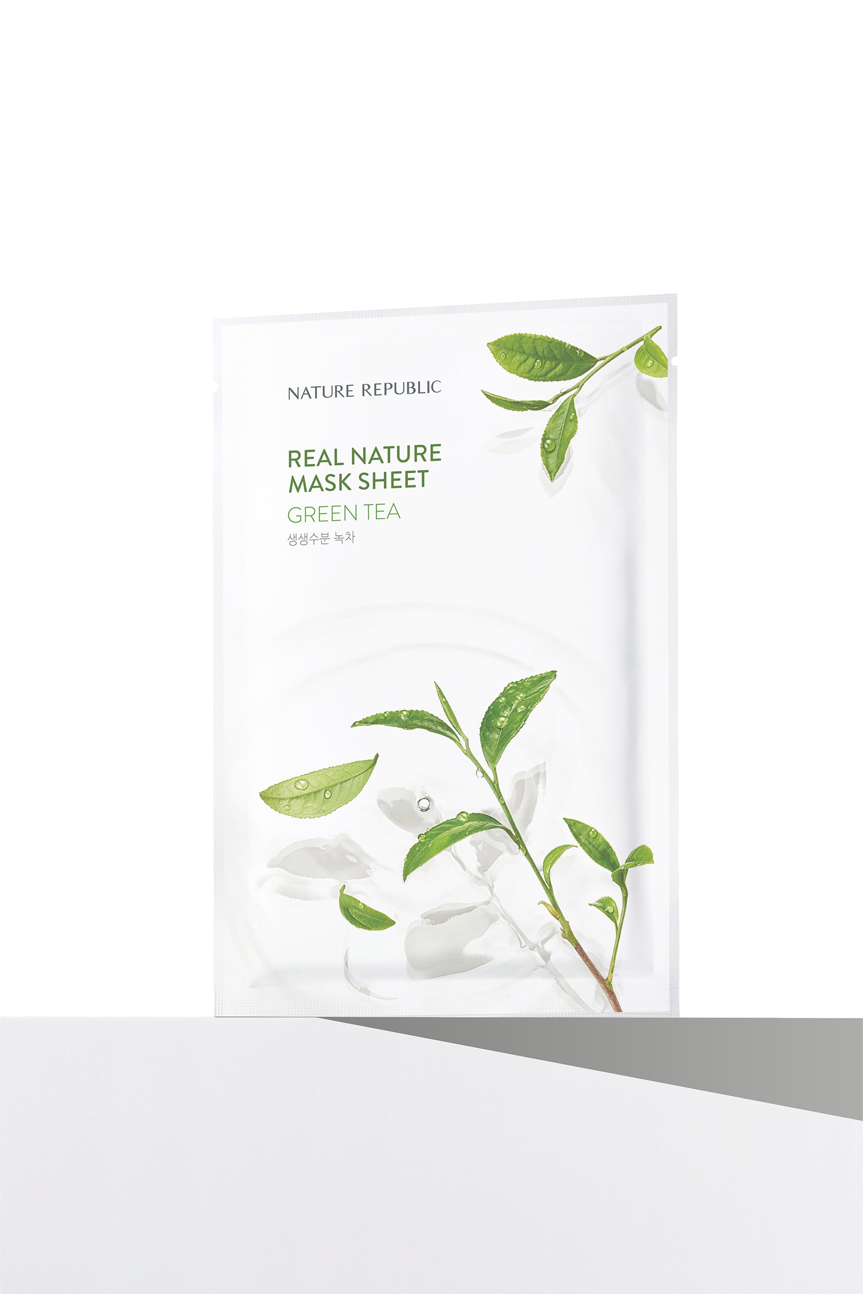 Real Nature Green Tea Mask Sheet - Masca de fata cu extract de Ceai Verde