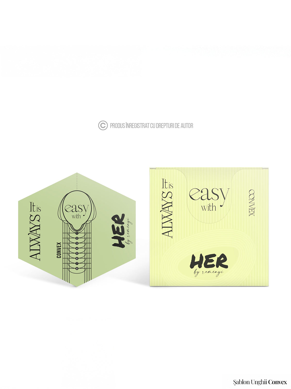 Convex nail template
