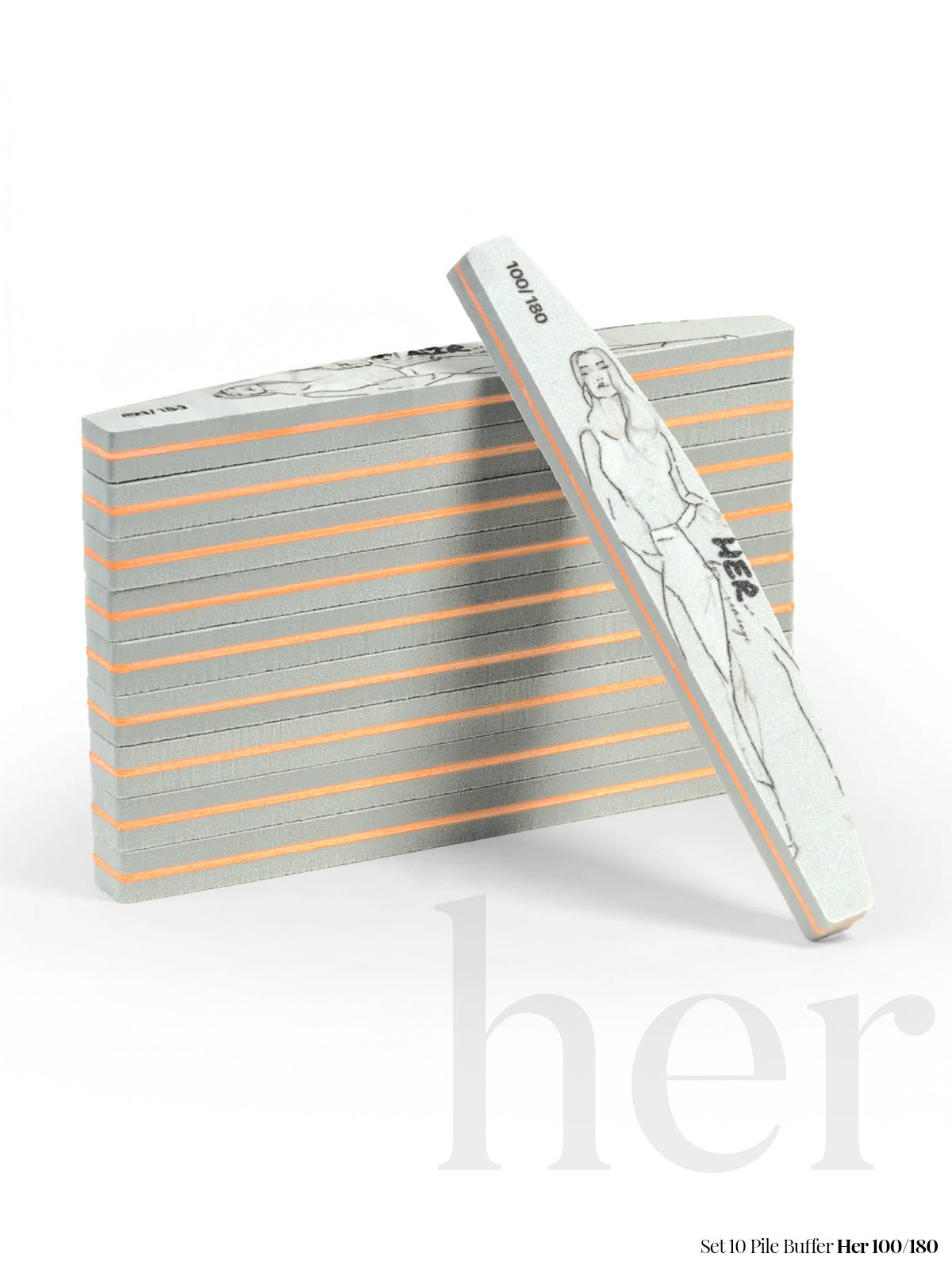 Set of 10 Her 100/180 buffer files