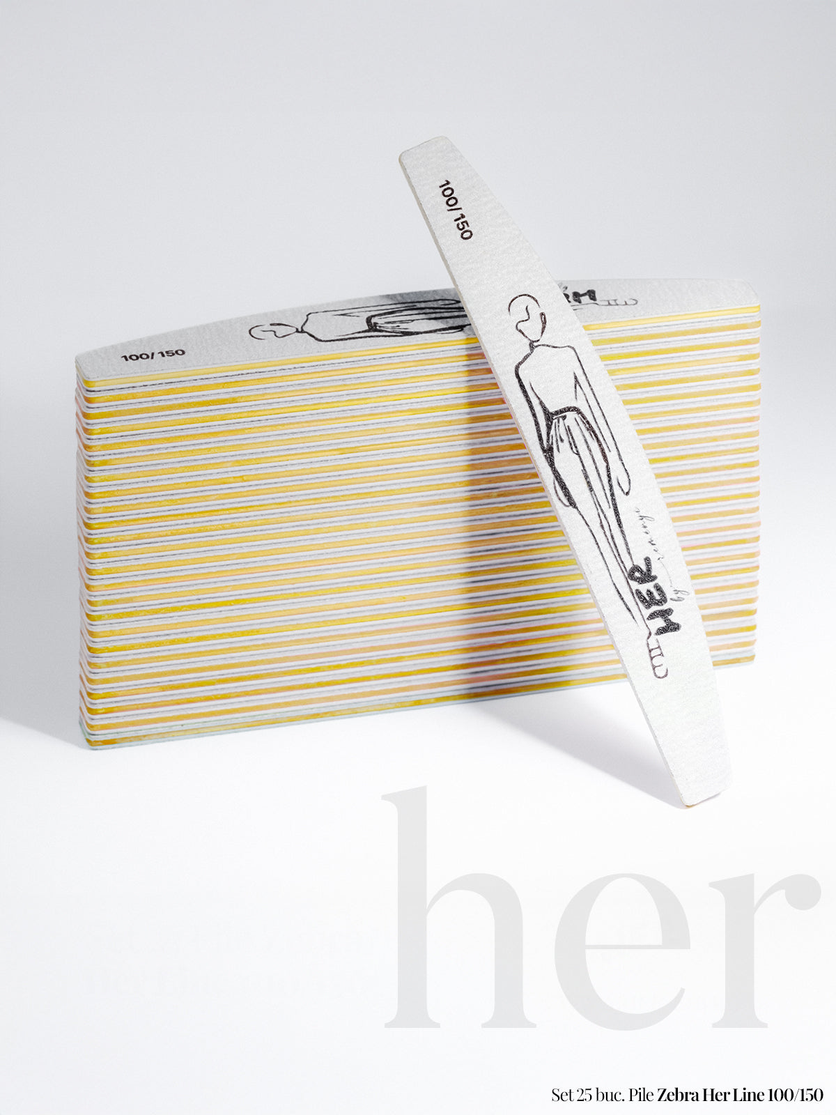 Set of 25 Zebra HER LINE 100/150 files