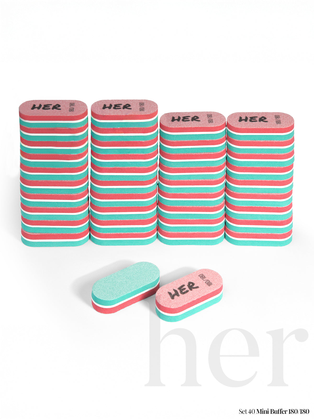 SET OF 40 MINI BUFFERS 180/180