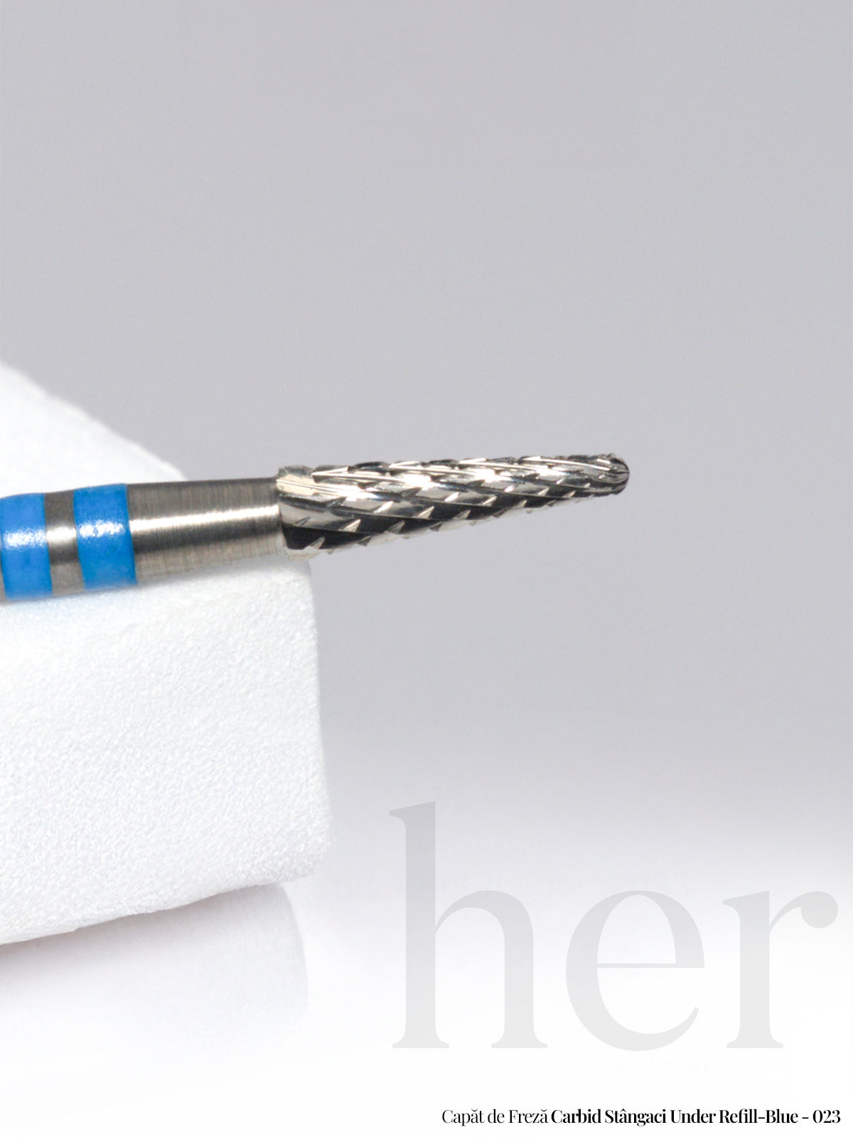 Capat de freza carbid stangaci under refill - blue - 023 - HER