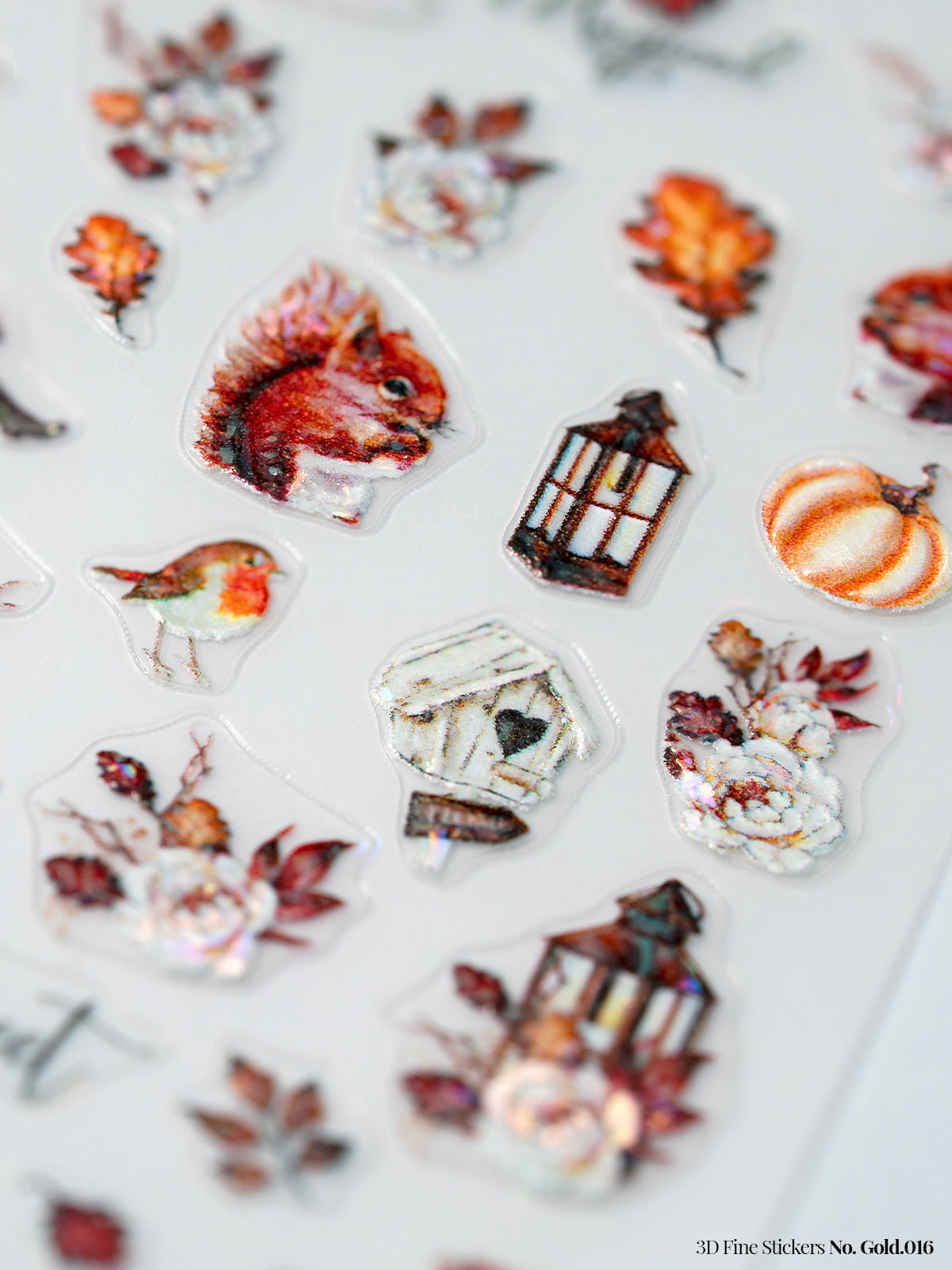 3D Fine Stickers No. Gold 016