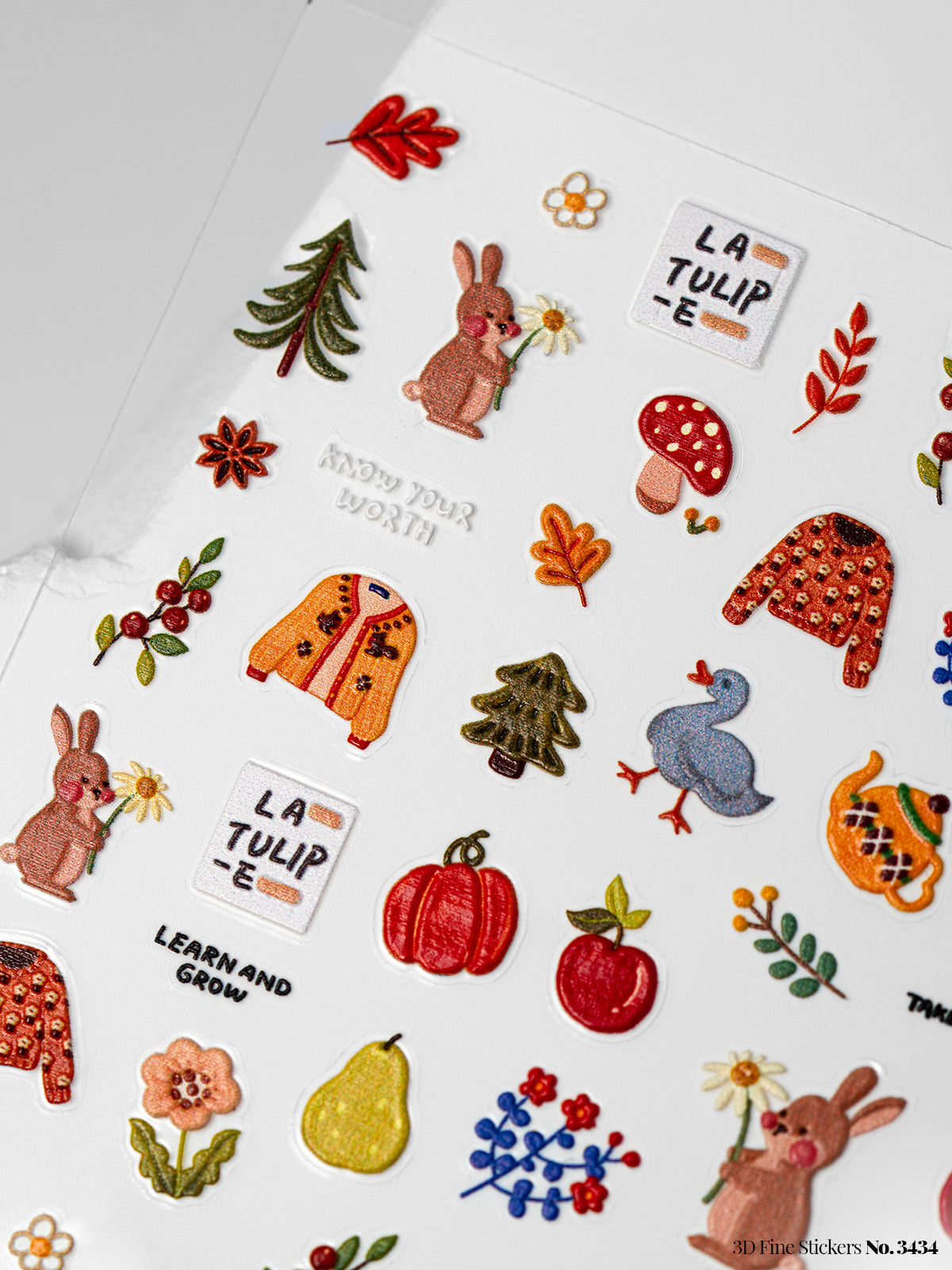 3D Fine Stickers No. 3434