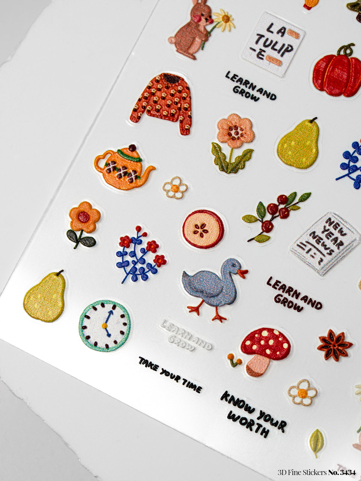 3D Fine Stickers No. 3434