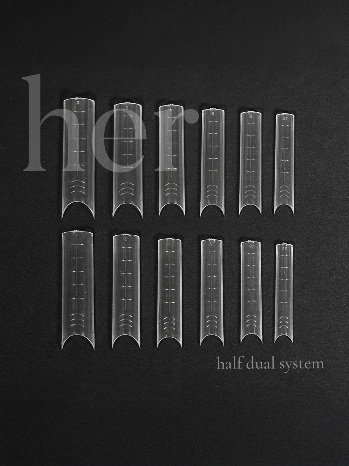 TIPSURI REUTILIZABILE HALF DUAL SYSTEM