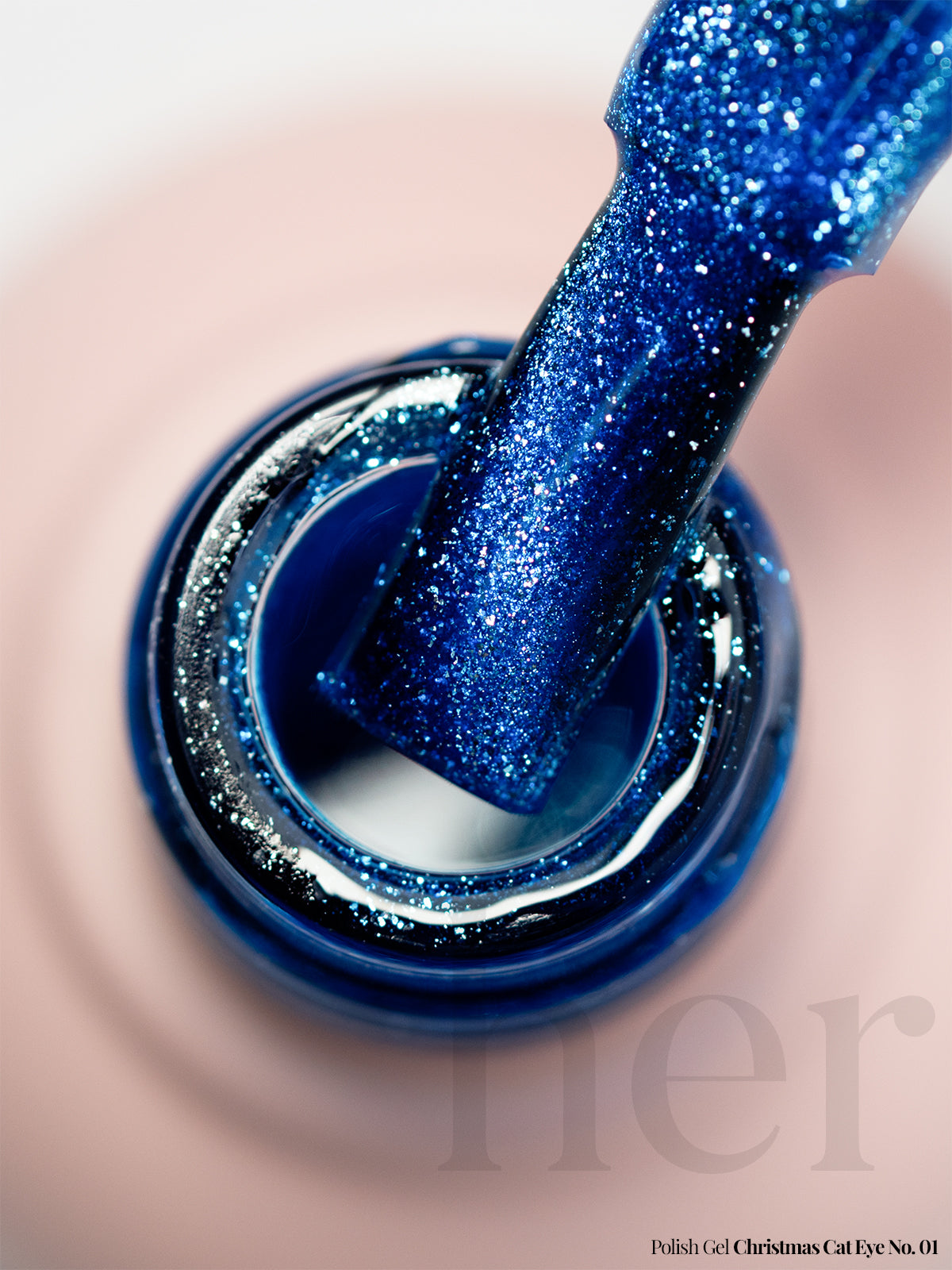 Polish Gel Christmas Cat eye no. 01 - HER