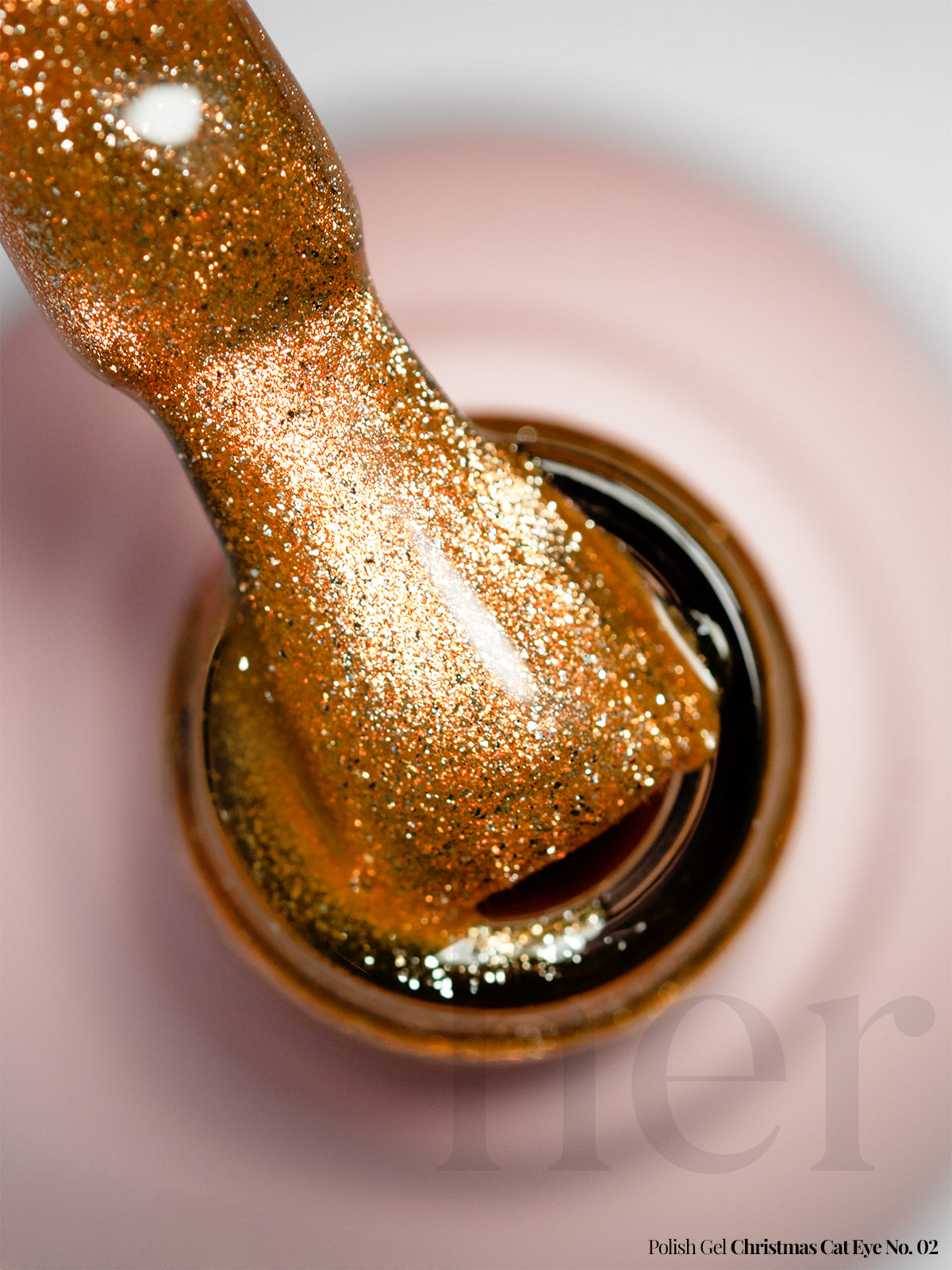 Polish Gel Christmas Cat eye no. 02 - HER
