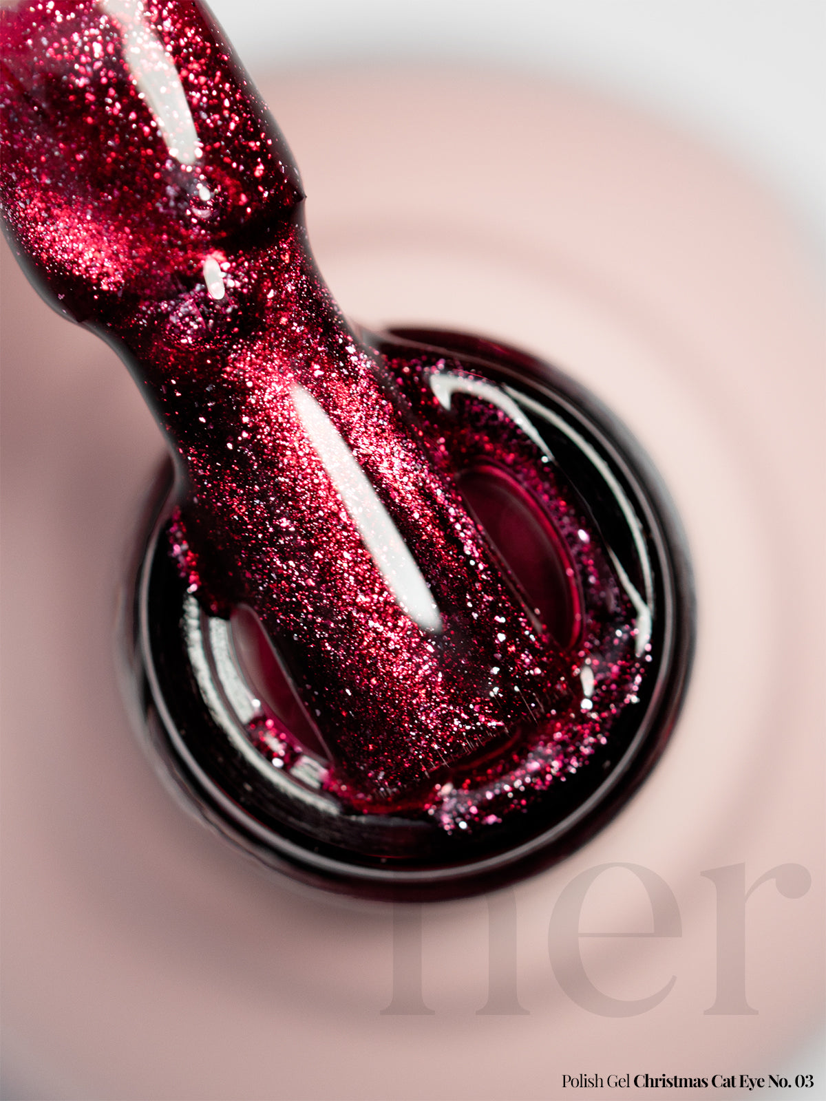 Polish Gel Christmas Cat eye no. 03 - HER
