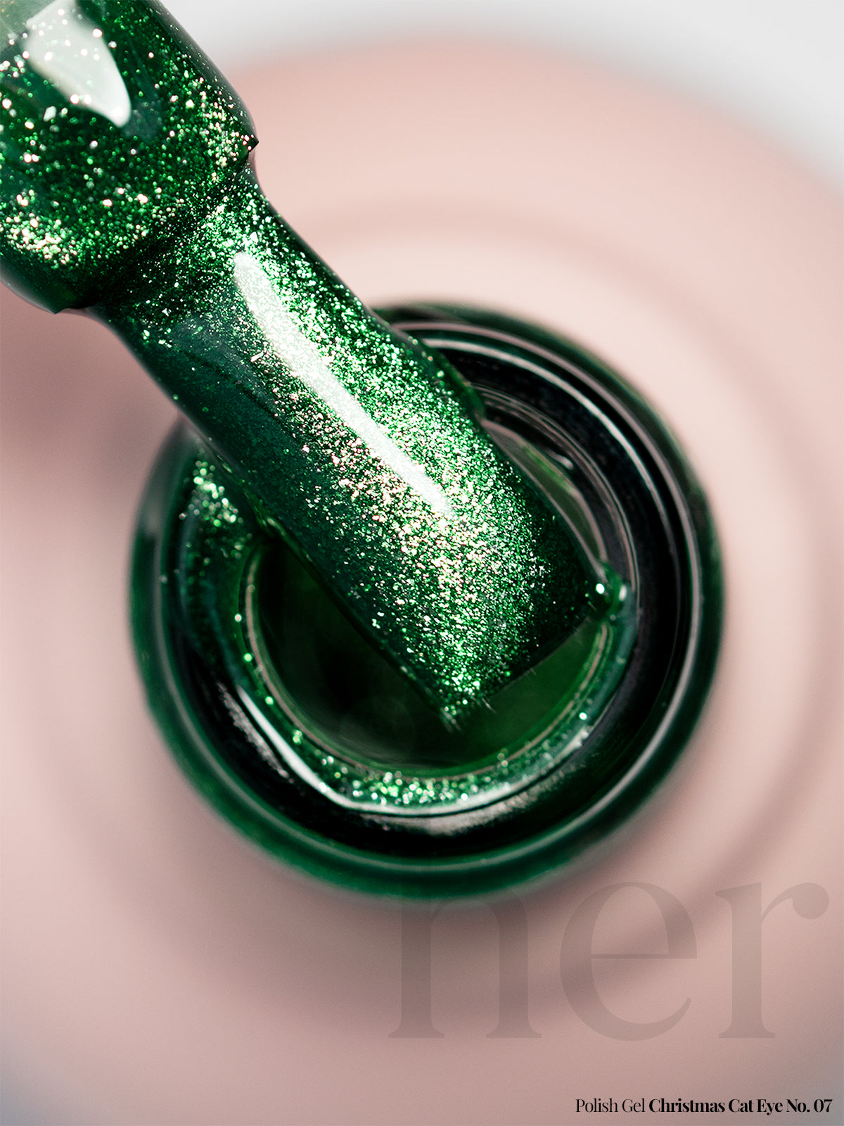 Polish Gel Christmas Cat eye no. 07 - HER