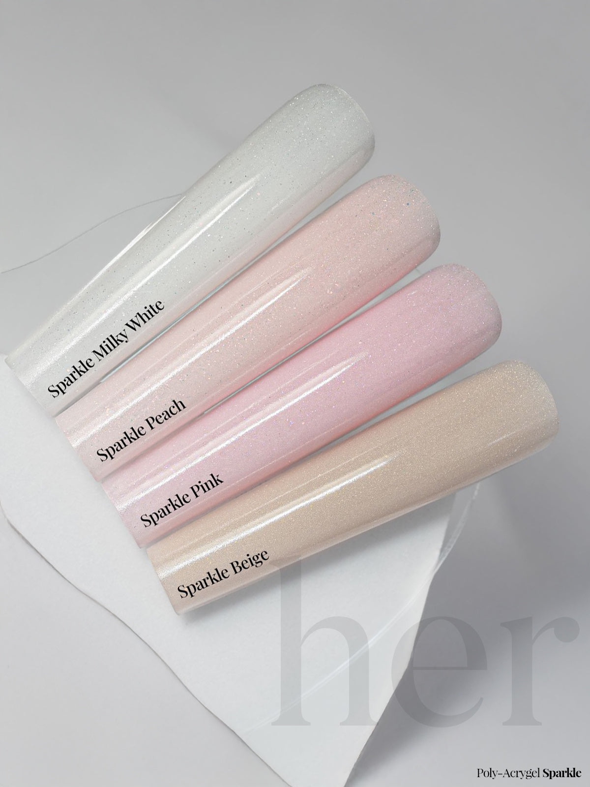 Poly-Acrygel SPARKLE MILKY WHITE
