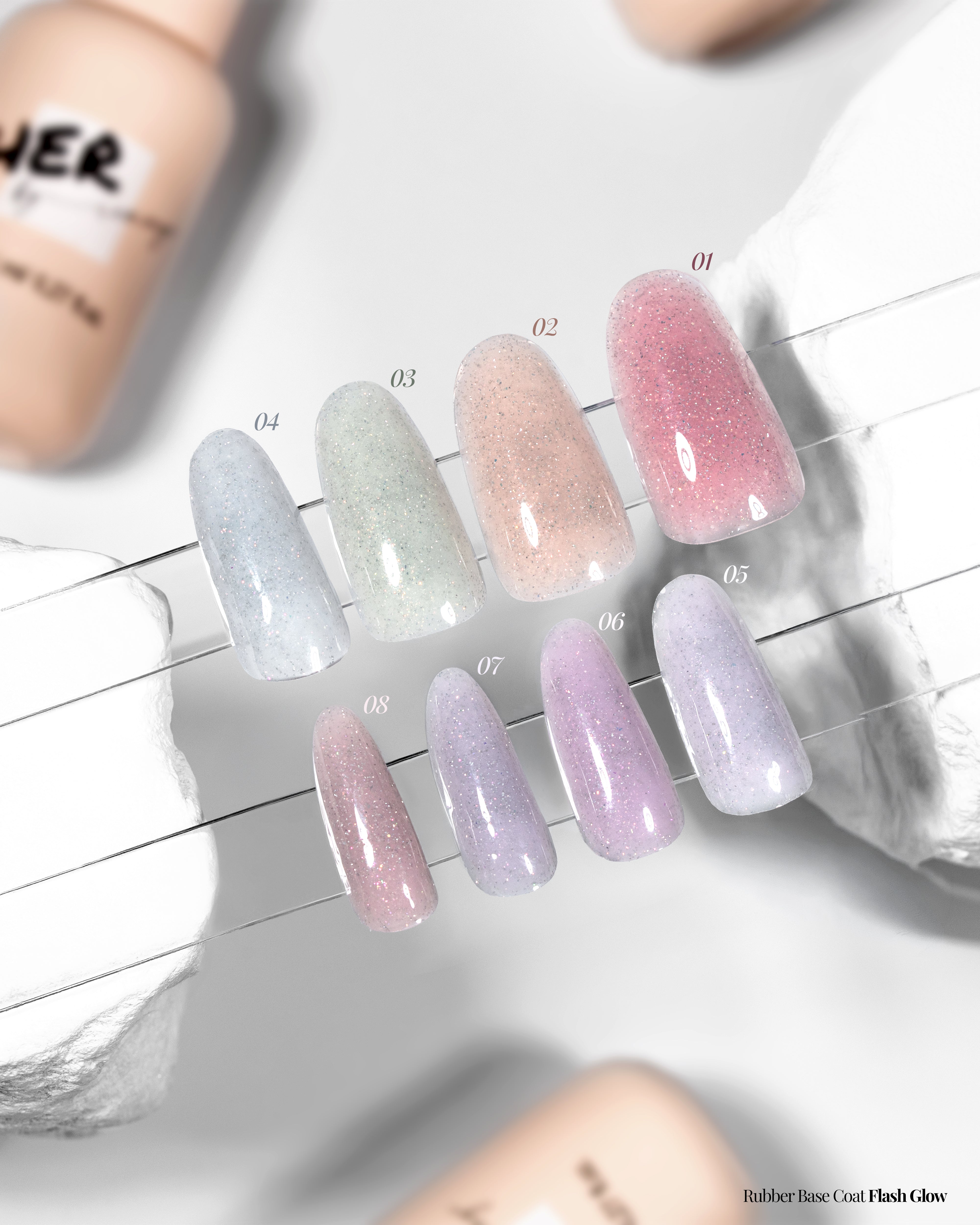Rubber Base Coat Flash Glow 08