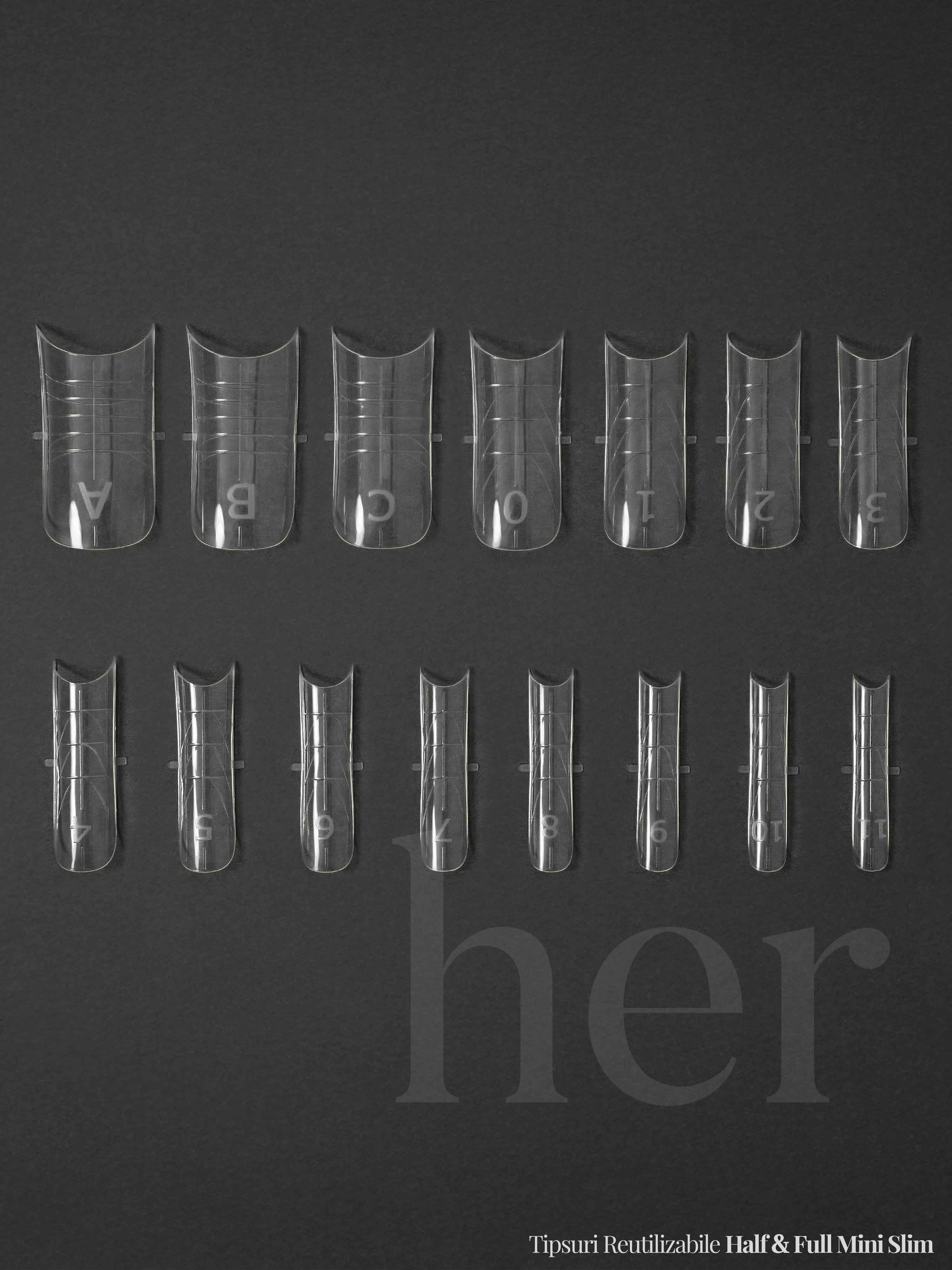 Tipsuri Reutilizabile - HALF & FULL MINI SLIM - HER