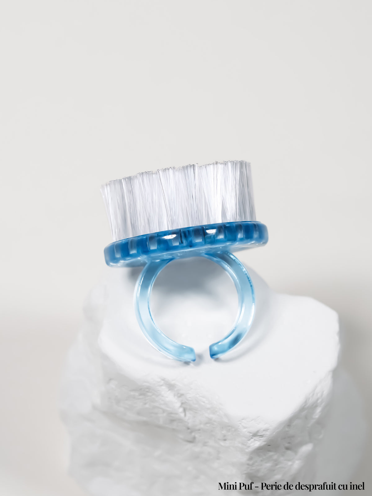 Mini Puf - Perie de desprafuit cu inel