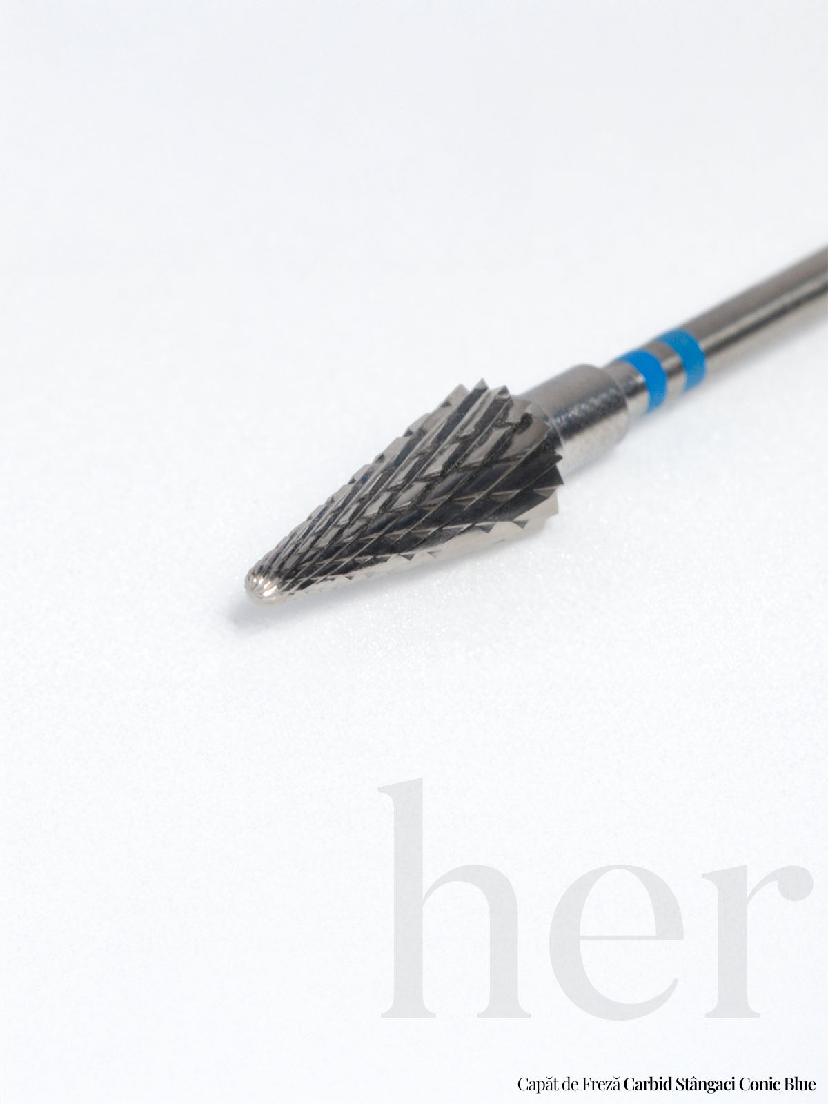 LEFT-HAND CARBIDE DRILL BIT CONICAL BLUE  