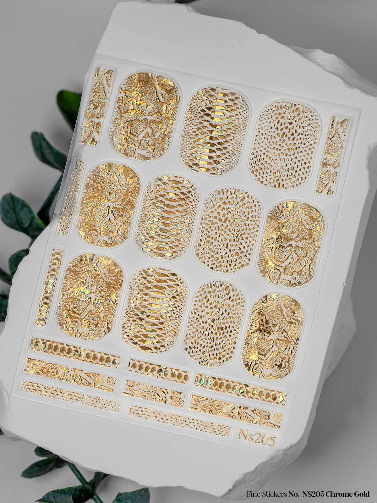 Fine Stickers No. NS205 Chrome Gold - HER