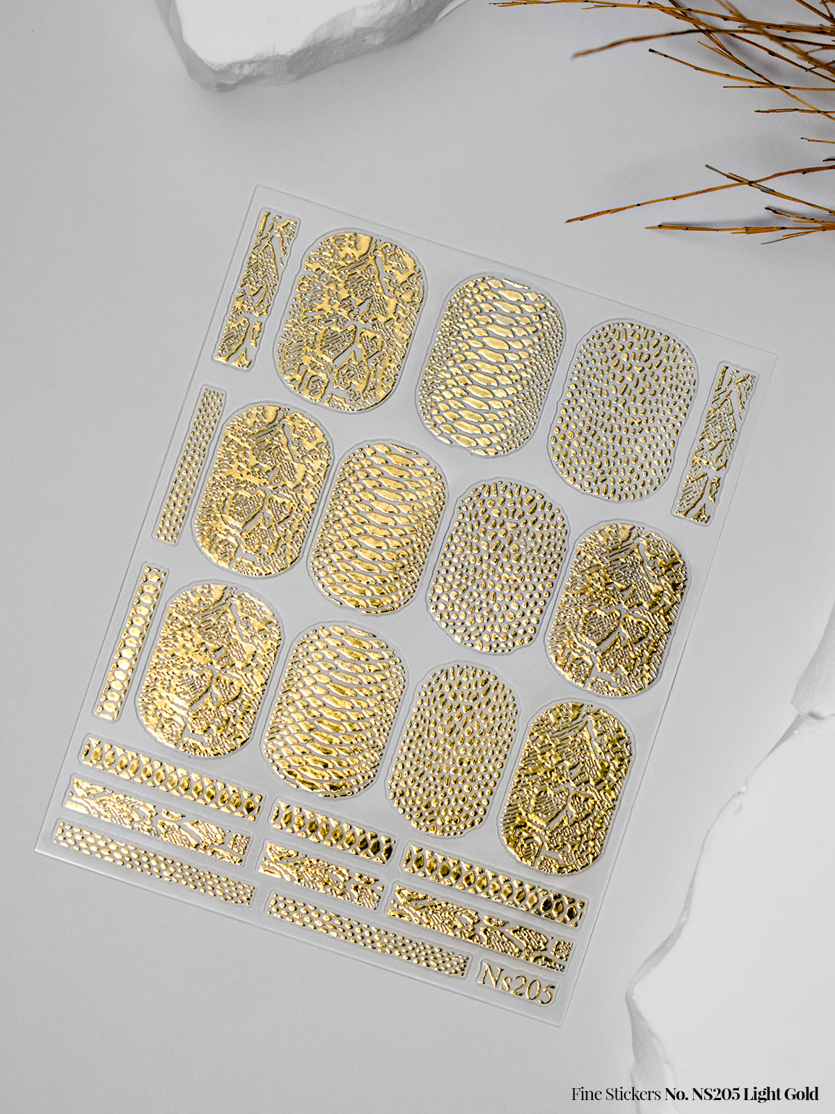 Fine Stickers No. NS205 Light Gold - HER
