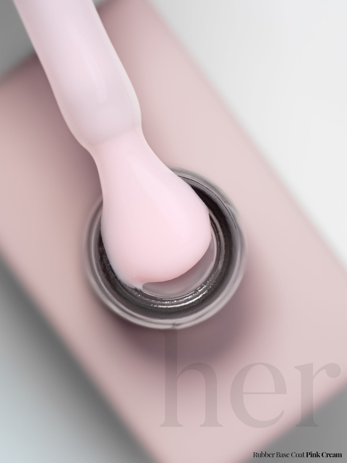 Rubber Base Coat - PINK CREAM - HER