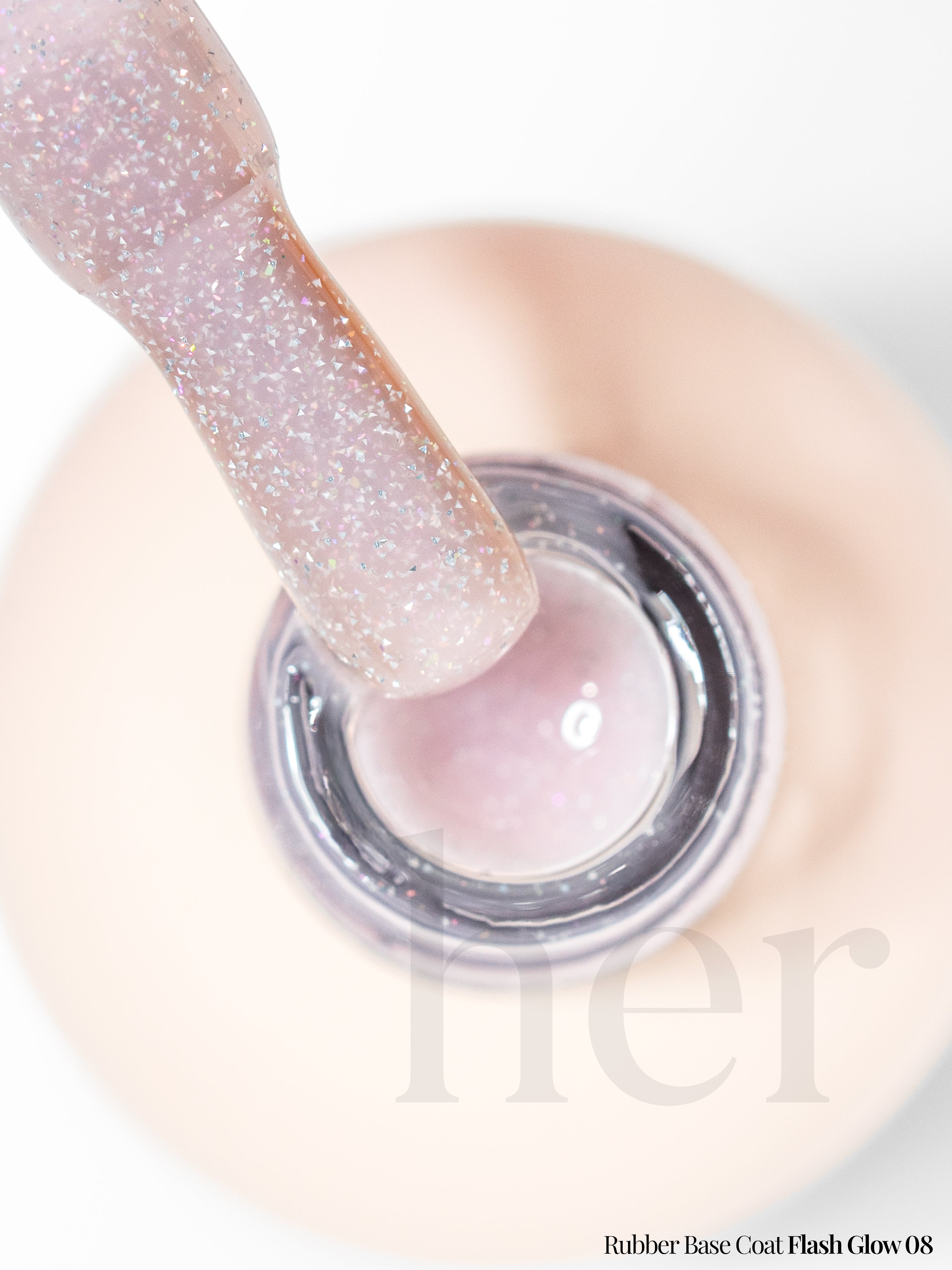 Rubber Base Coat Flash Glow 08