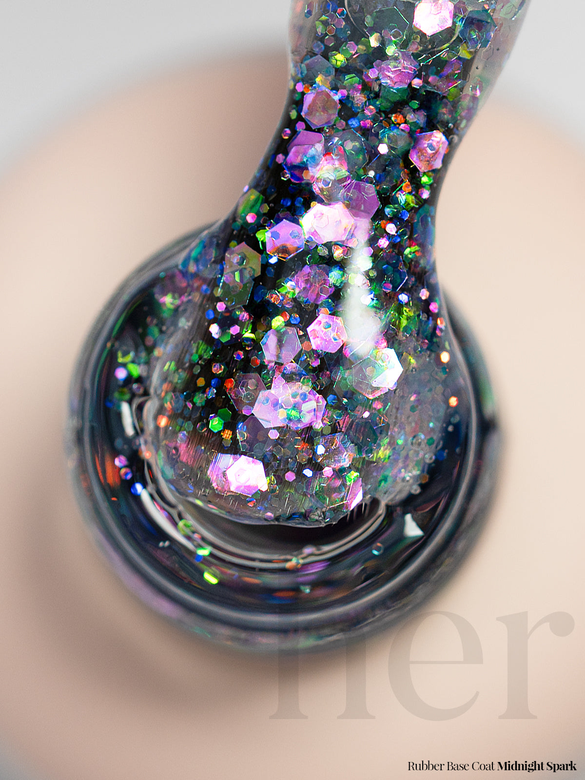 Rubber Base Coat - MIDNIGHT SPARK - HER